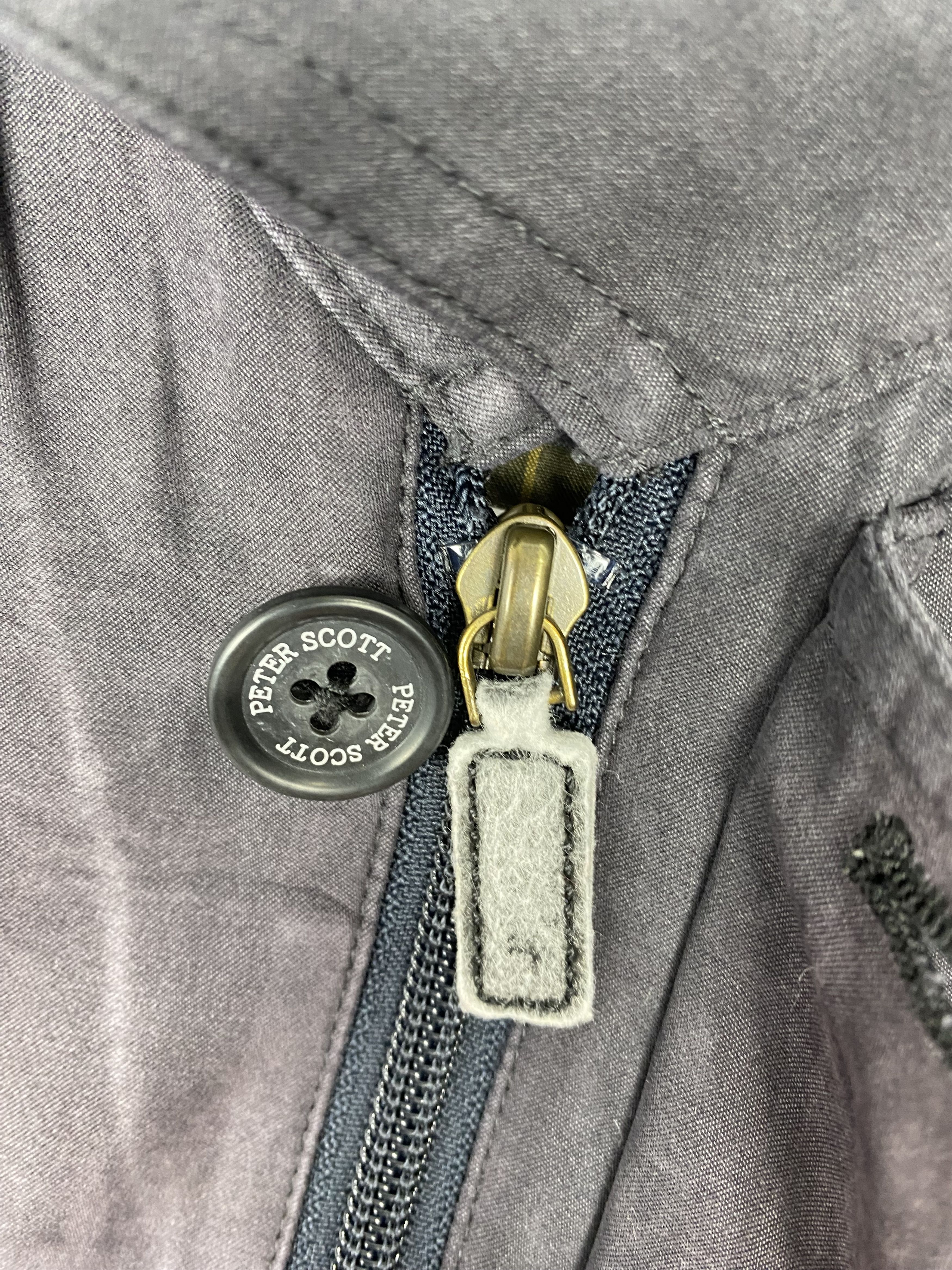 Japanese Brand Vintage Peter Scott Plain Canvas Zip Up Jacket Size US L / EU 52-54 / 3 - 5 Thumbnail