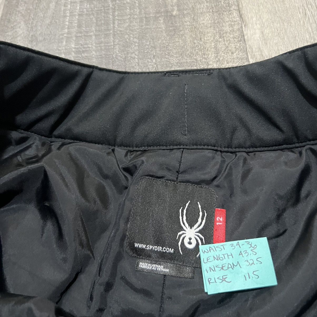 Spyder Spyder Ski Pants Solid Black XtL Winter Snow Skiing Pants Size 35" - 5 Thumbnail