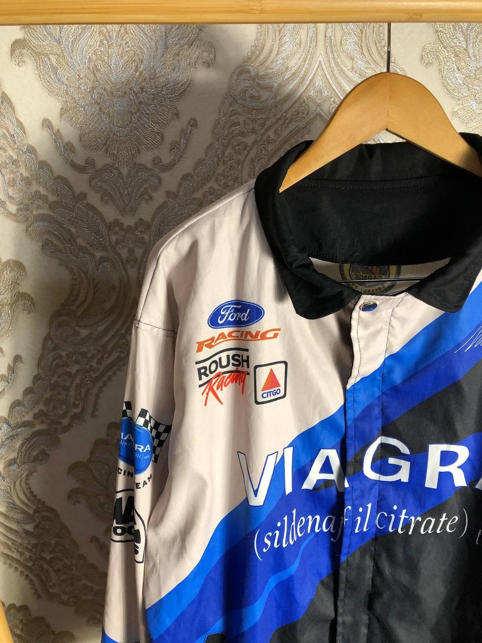 NASCAR VINTAGE VIAGRA RACING LIGHT JACKET MOTORCYCLE RETRO Y2K 90s Size US L / EU 52-54 / 3 - 3 Thumbnail