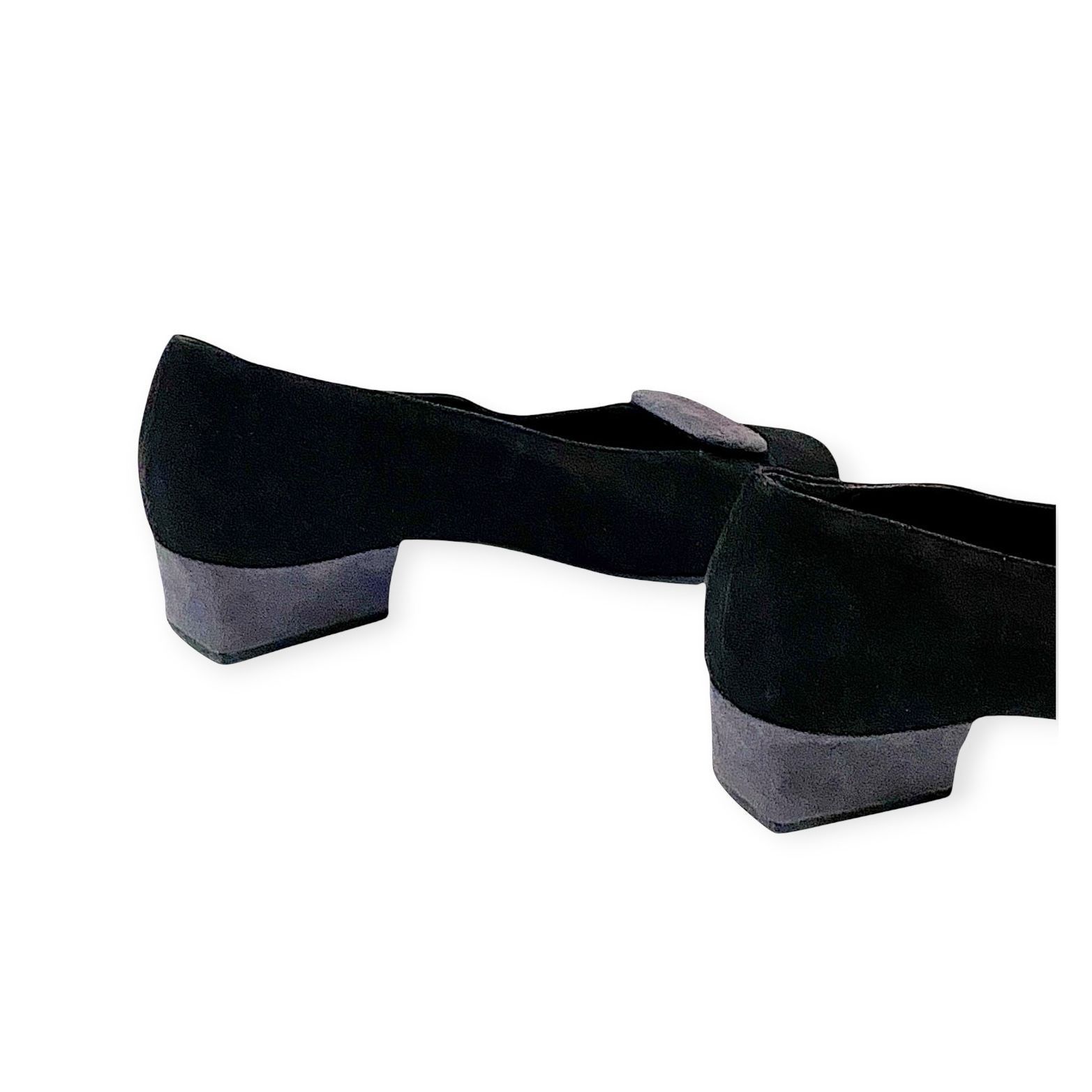 Robert Clergerie 1990s Clergerie Suede Pumps w/ Removable Ornament Sz 7 Size US 7 / IT 37 - 7 Thumbnail