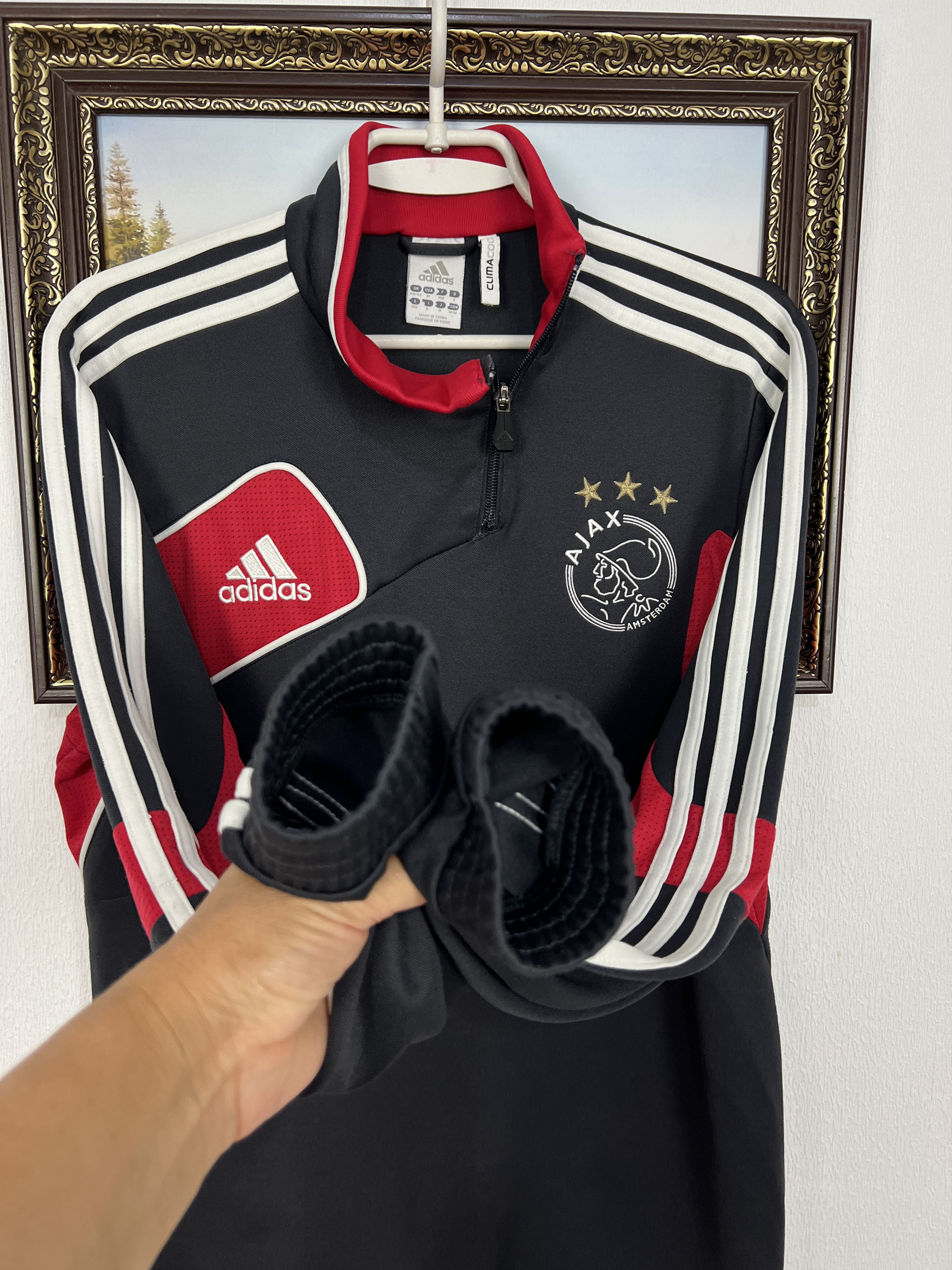 Adidas Vintage Adidas Ajax Amsterdam Football Train Sweatshirt Size US M / EU 48-50 / 2 - 9 Thumbnail