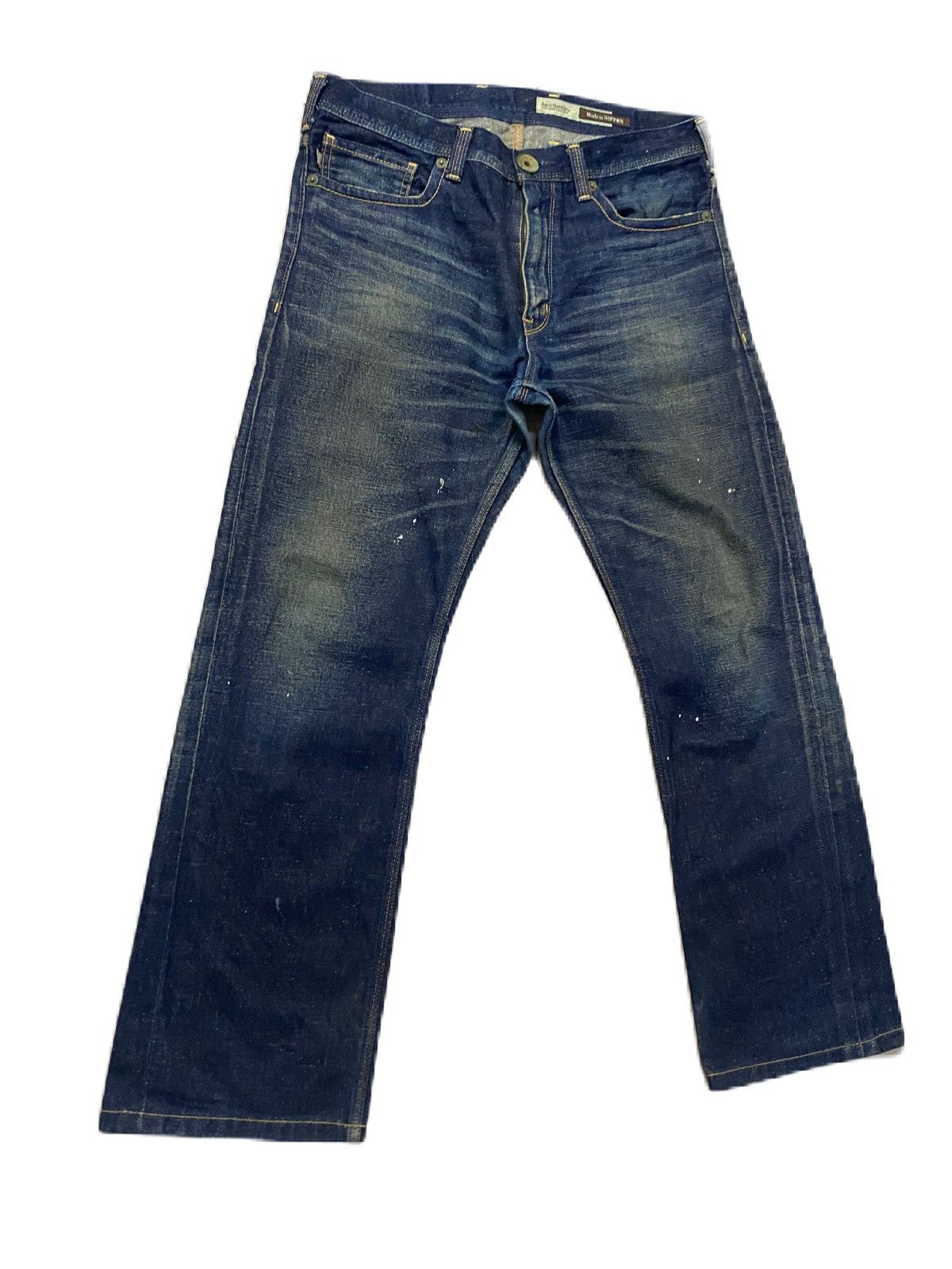 Japanese Brand × Junya Watanabe JAPAN BRAND BACK NUMBER THRASHED DENIM GRUNGE STYLE Size US 33 - 5 Thumbnail