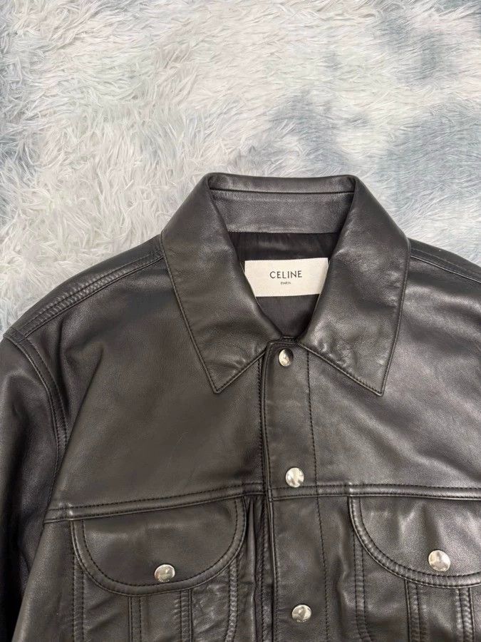 Celine Celine Saddle Leather Jacket Size US L / EU 52-54 / 3 - 3 Thumbnail