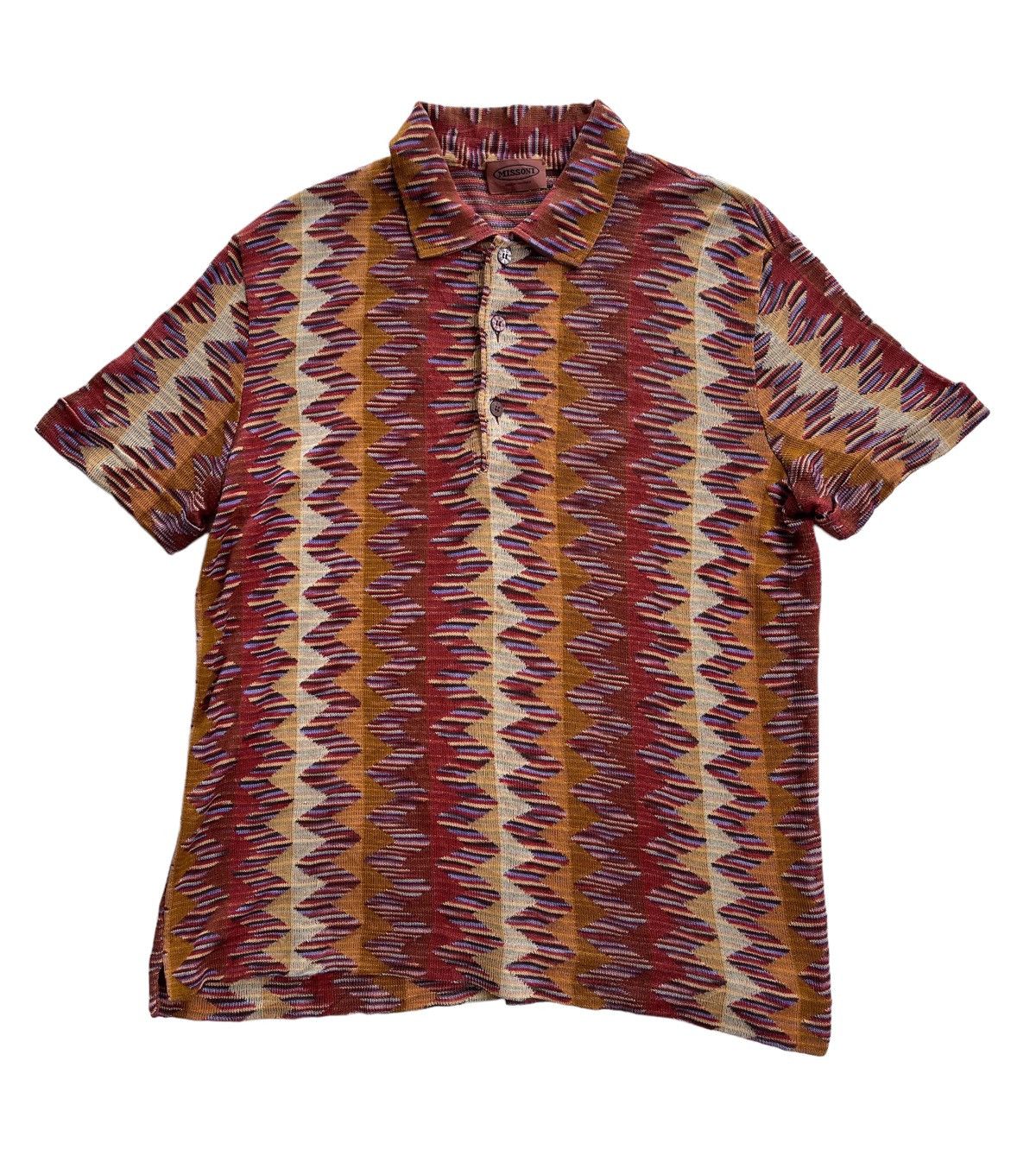 Missoni Vintage Missoni Polos Knitted Luxury Shirt Size US M / EU 48-50 / 2 - 3 Thumbnail