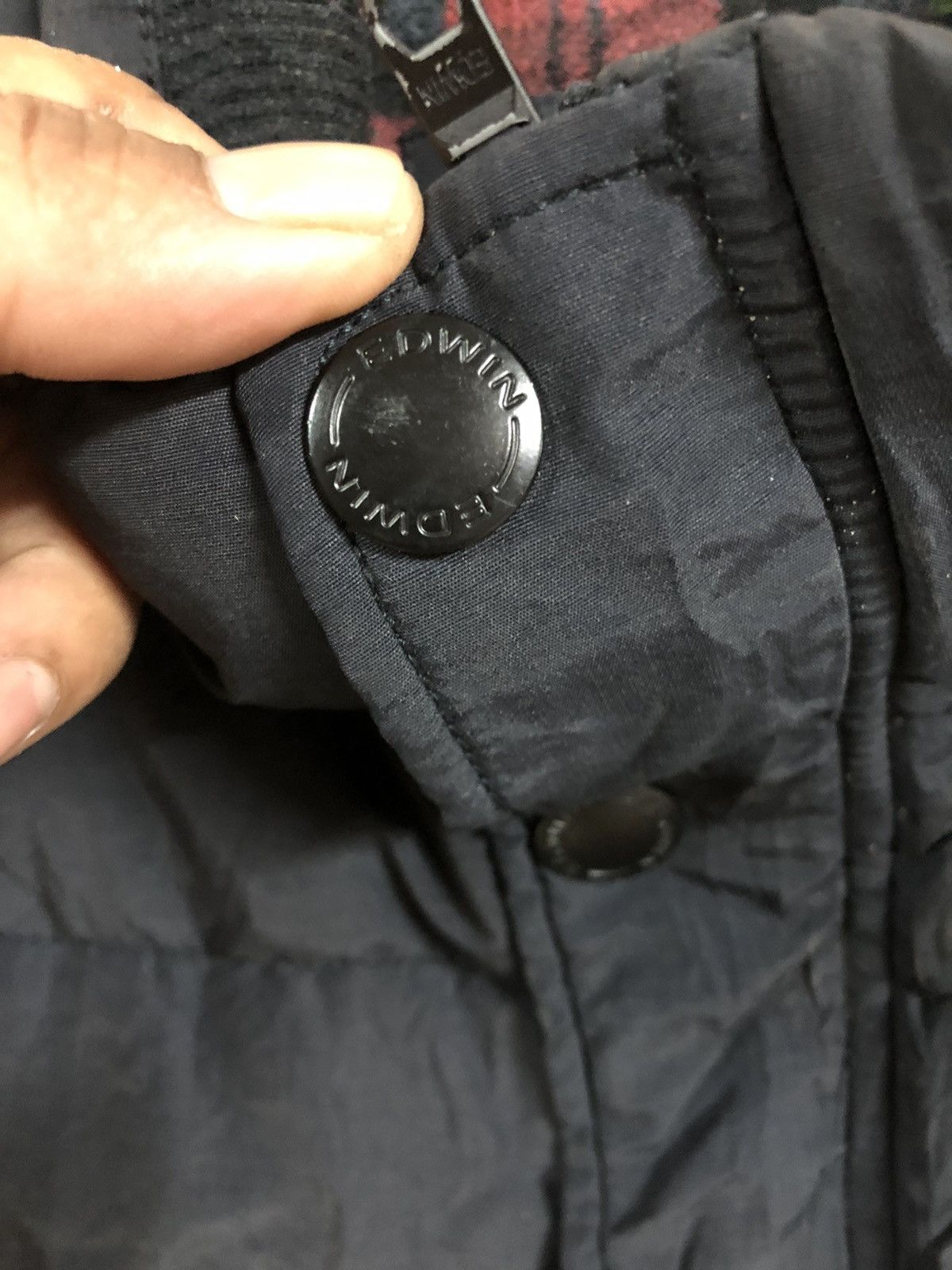Designer × Edwin × Japanese Brand Vintage Y2k Edwin Puffer zipper Jacket Size US L / EU 52-54 / 3 - 4 Thumbnail
