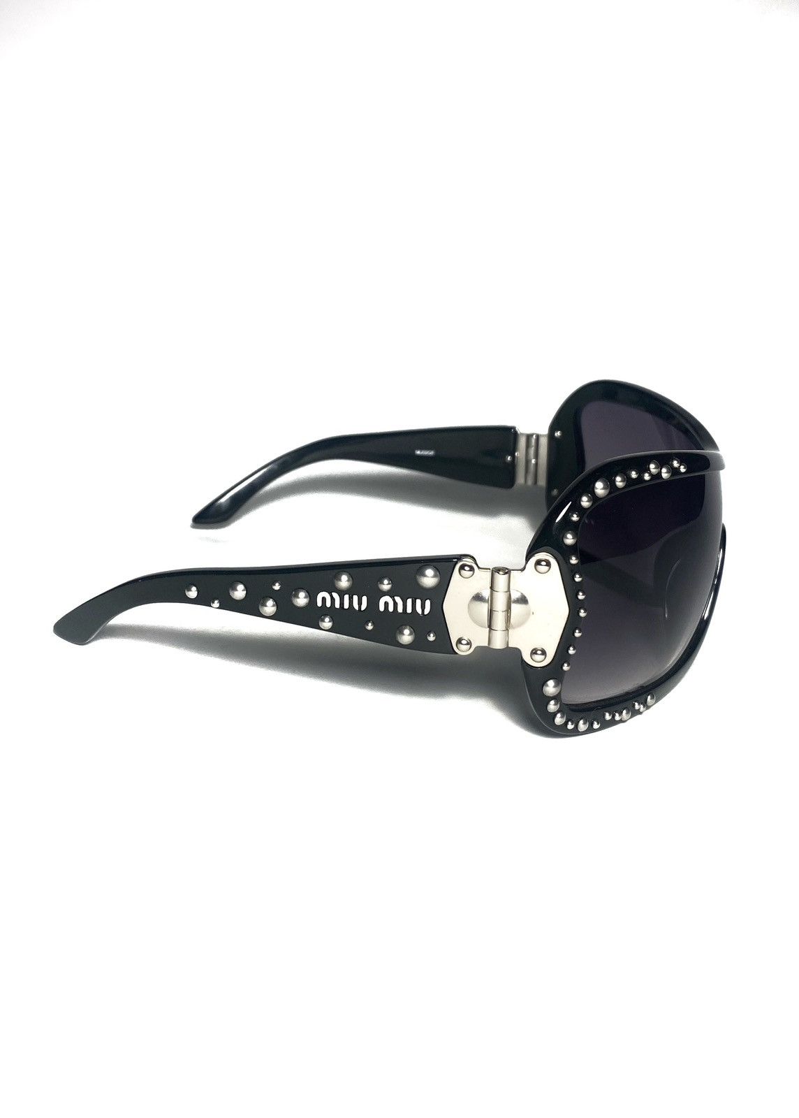Miu Miu Silver Stones Vintage Miu Miu Sunglasses Size ONE SIZE - 3 Thumbnail