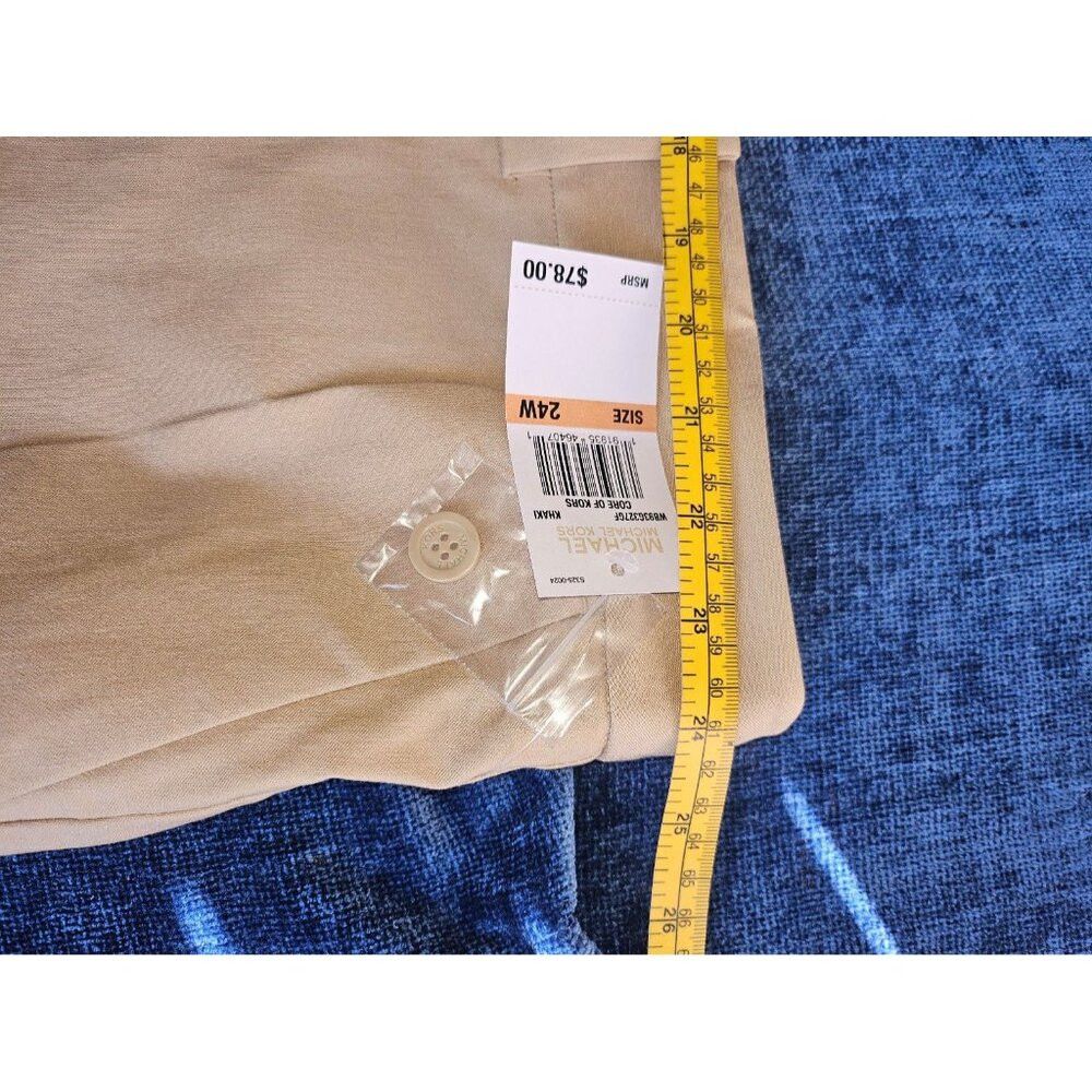 Michael Kors Michael Kors Miranda Khaki Pants Mid Rise Ankle Stretch Cot Size 42" / US 20 - 3 Thumbnail