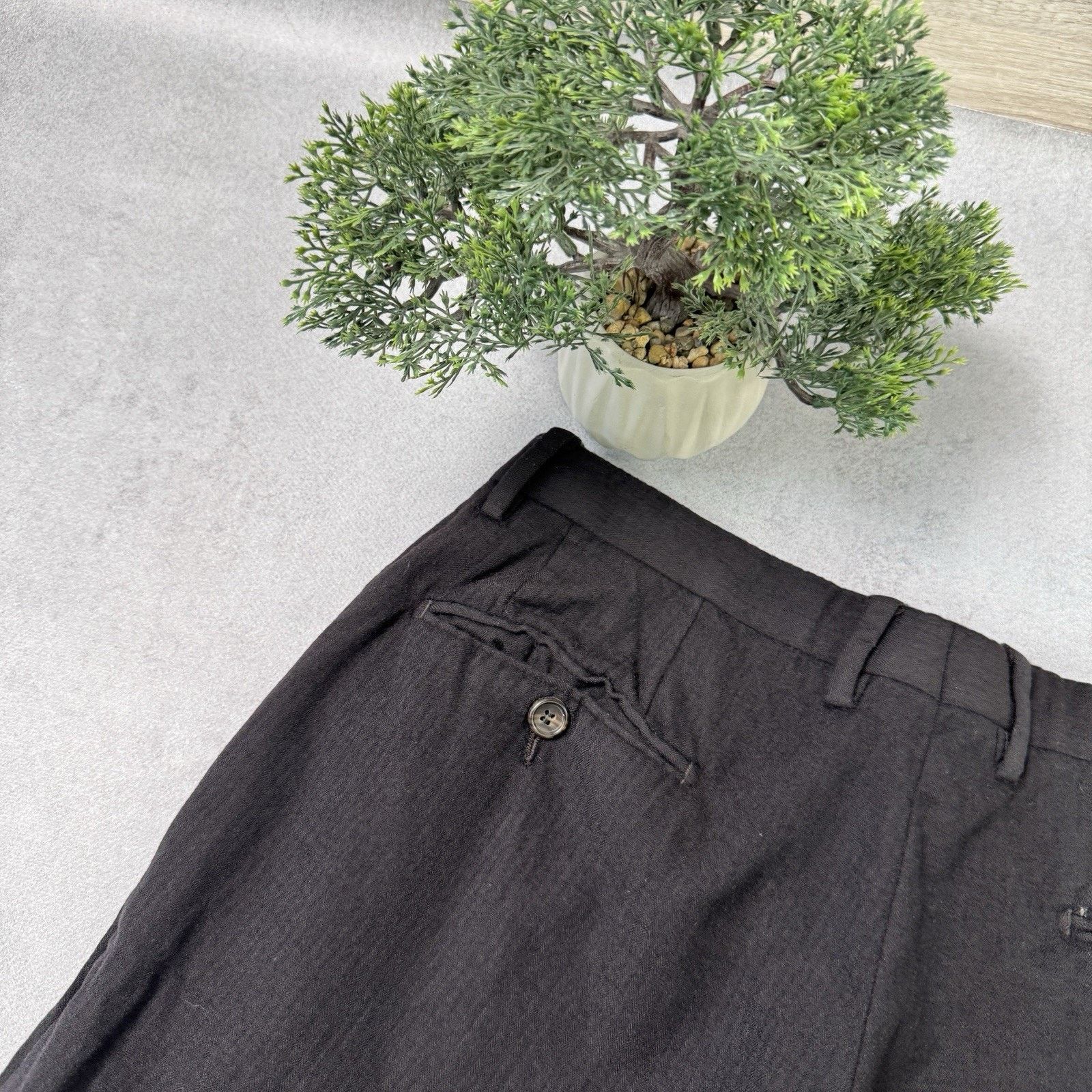 Gucci Vintage Men Gucci Wool Trousers Black Pants Size US 31 - 18 Thumbnail