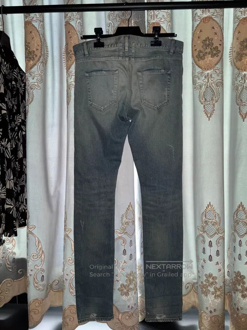 Saint Laurent Paris Saint Laurent Paris Cat Whisker Demon Claw Blue Destroyed Size US 31 - 2 Thumbnail