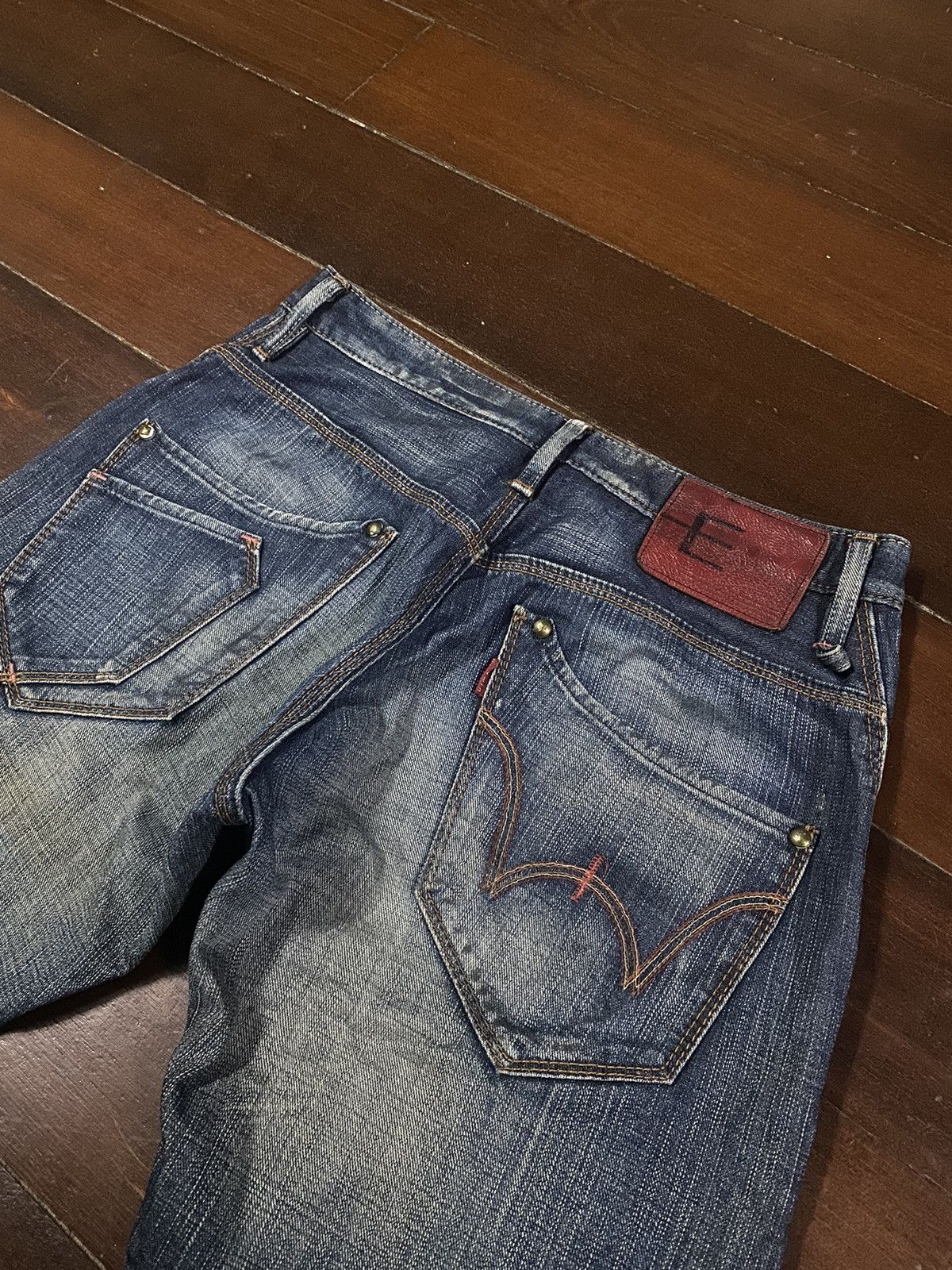 Edwin × Japanese Brand FIRE 🔥 EDWIN E-FUNCTION CURVE FLARE JEANS Size US 32 / EU 48 - 17 Thumbnail