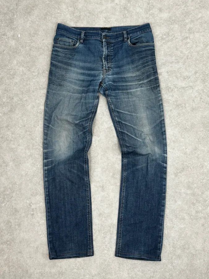 AW2008 Prada Blue Faded Tight Fit Denim Jeans