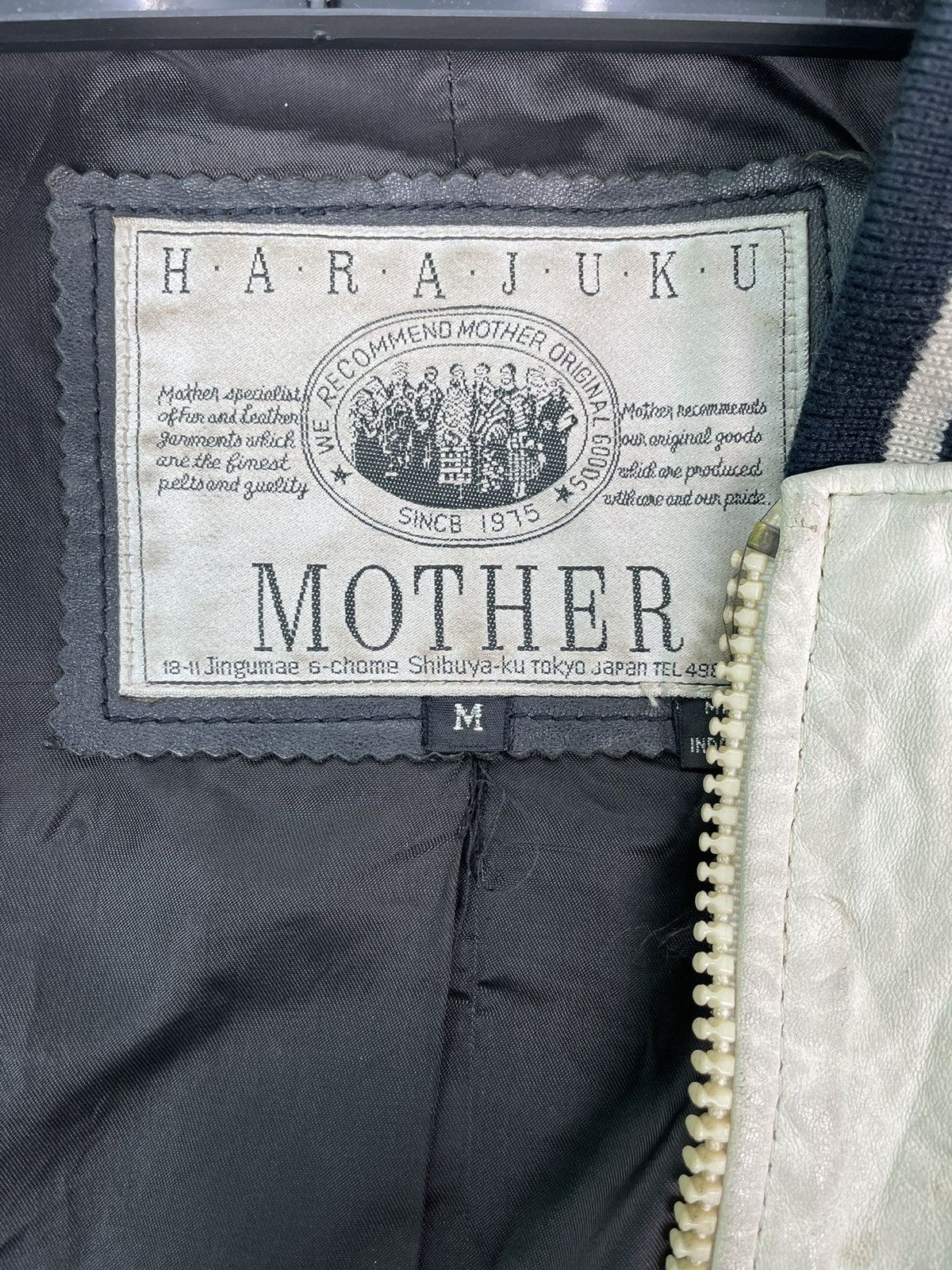 Japanese Brand HARAJUKU MOTHERS football logo patch leather parka jacket Size US M / EU 48-50 / 2 - 8 Thumbnail