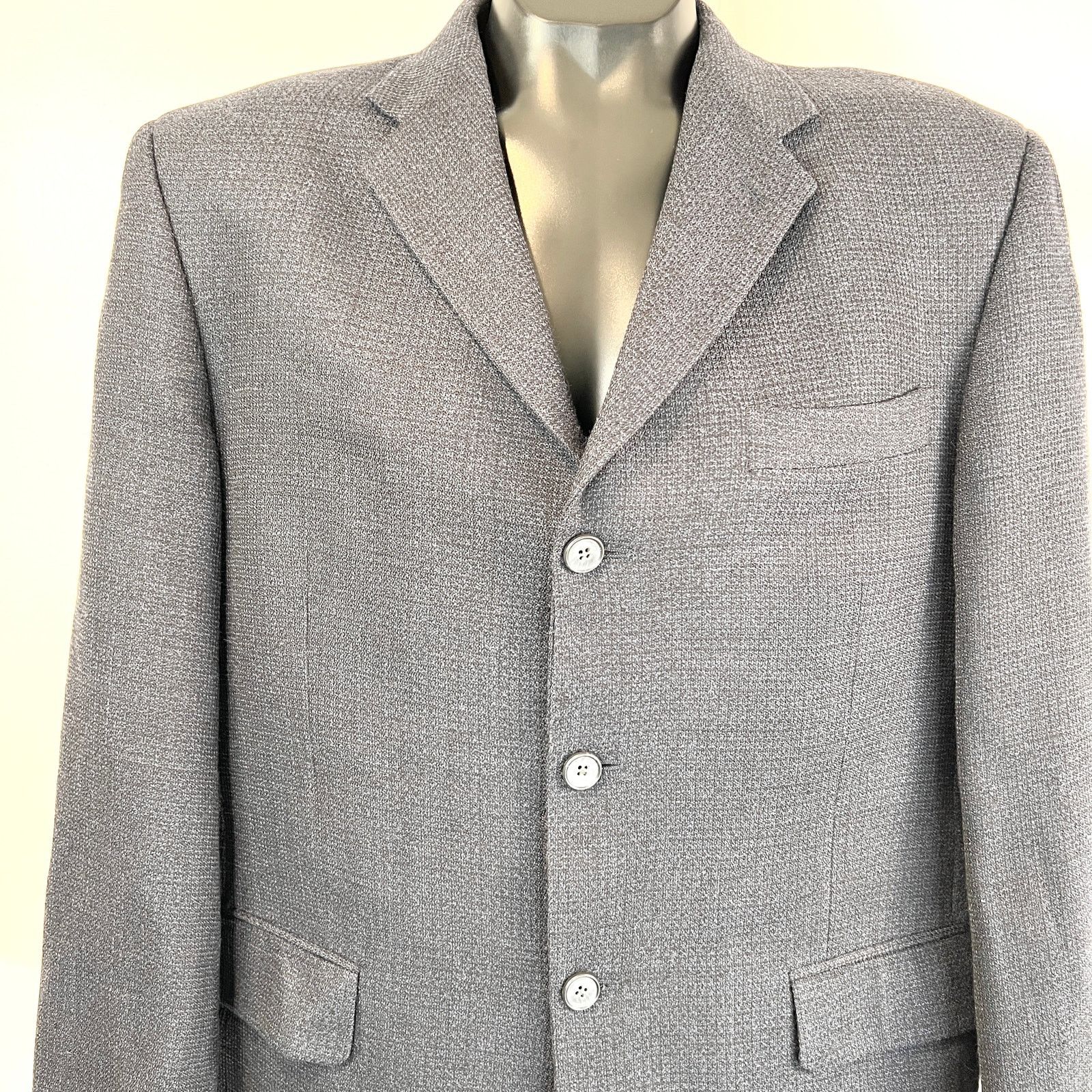 Pierre Cardin Pierre Cardin Blazer Wool 42S Slim Fit Blue Size 42S - 2 Thumbnail