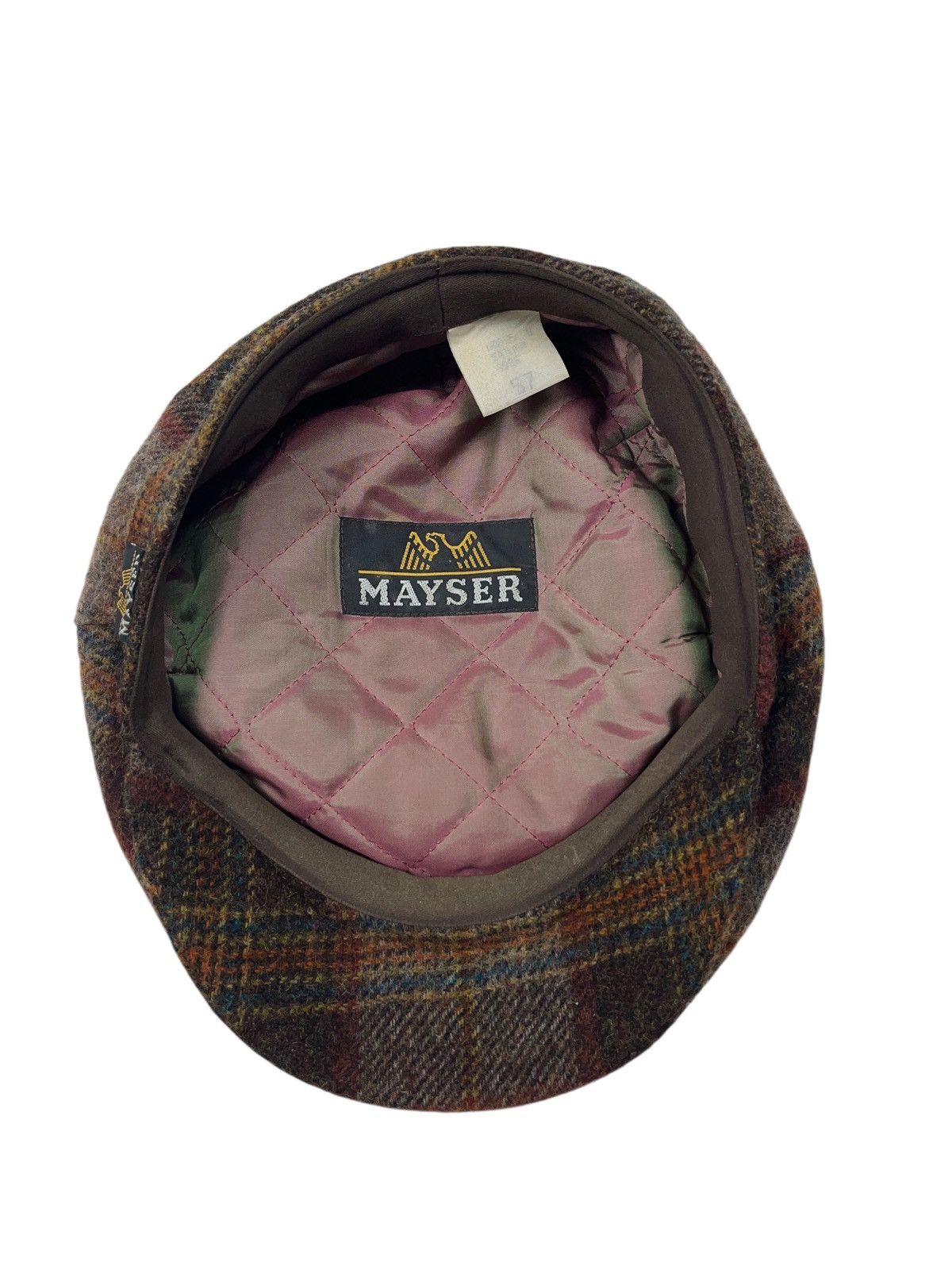 Vintage Vintage Mayser Wool Plaid Flat Hat Cap British Style Size ONE SIZE - 4 Thumbnail