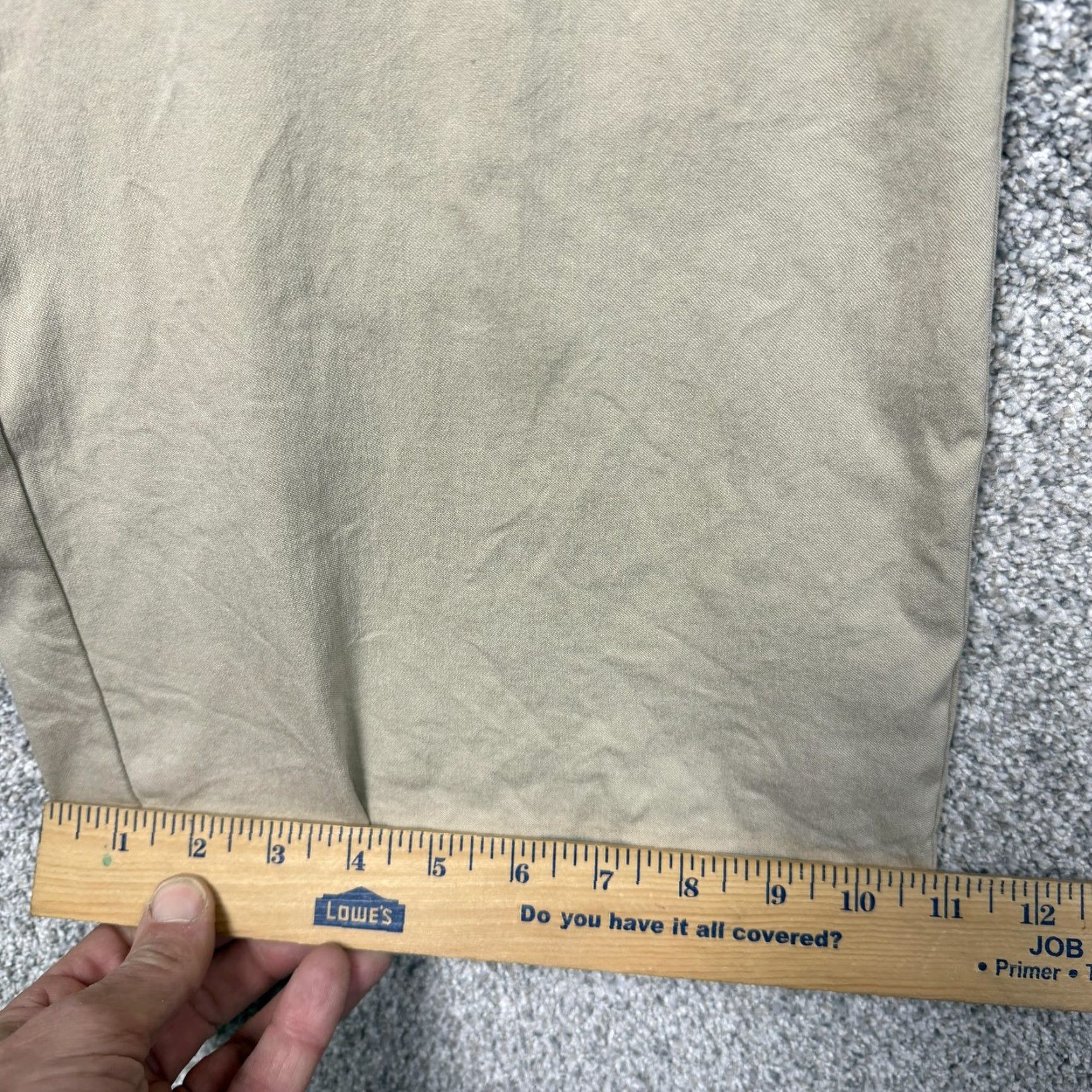Vintage Fashion Bug Dress Pants Womens Plus 24W Khaki Beige Straight Leg Stretch Office Size 42" / US 20 - 3 Thumbnail