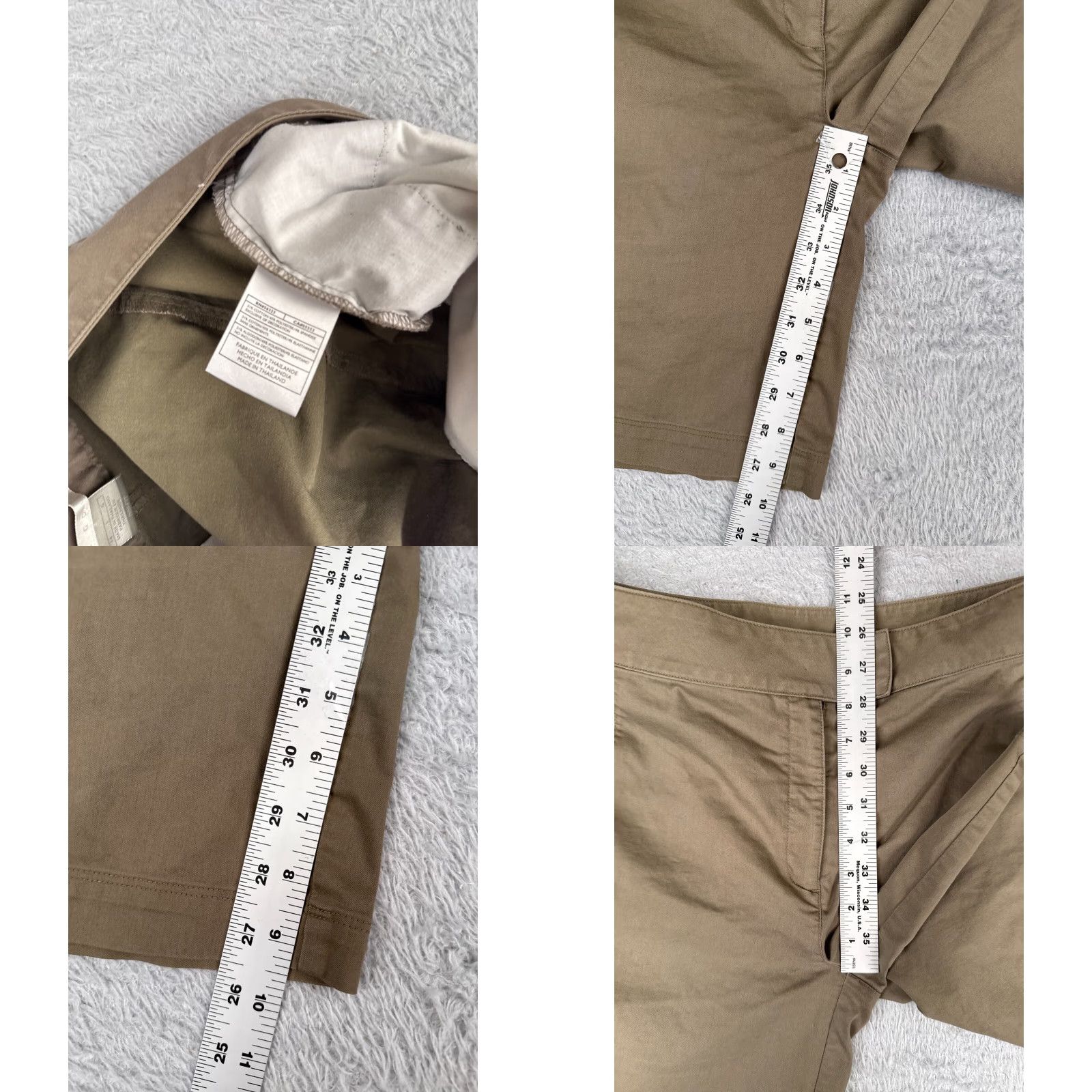 Nike Nike Shorts Womens 14 Beige Dri-Fit Polyester Blend Golf 34x10 Hike Golfer Womens Size 36" / US 14 / IT 50 - 8 Thumbnail