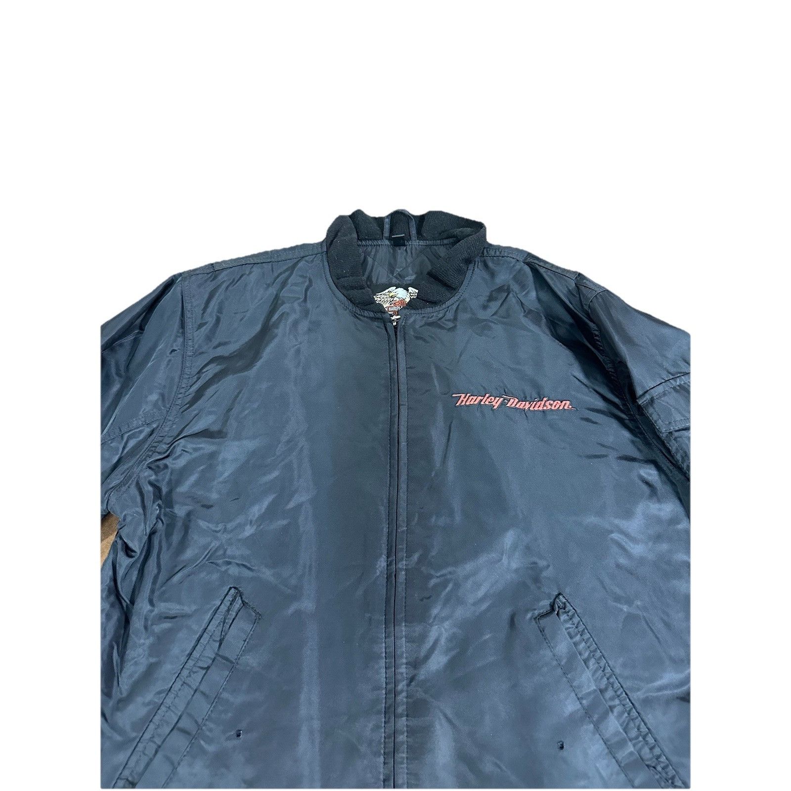 Harley Davidson Vintage Harley Davidson Motorcycle Jacket Biker USA Coat Size US M / EU 48-50 / 2 - 2 Thumbnail