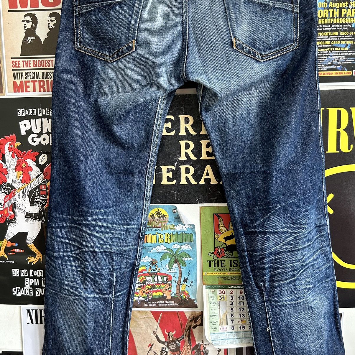 Diesel Vintage Diesel Darron Regular Slim Tapered Denim Size US 33 - 9 Thumbnail