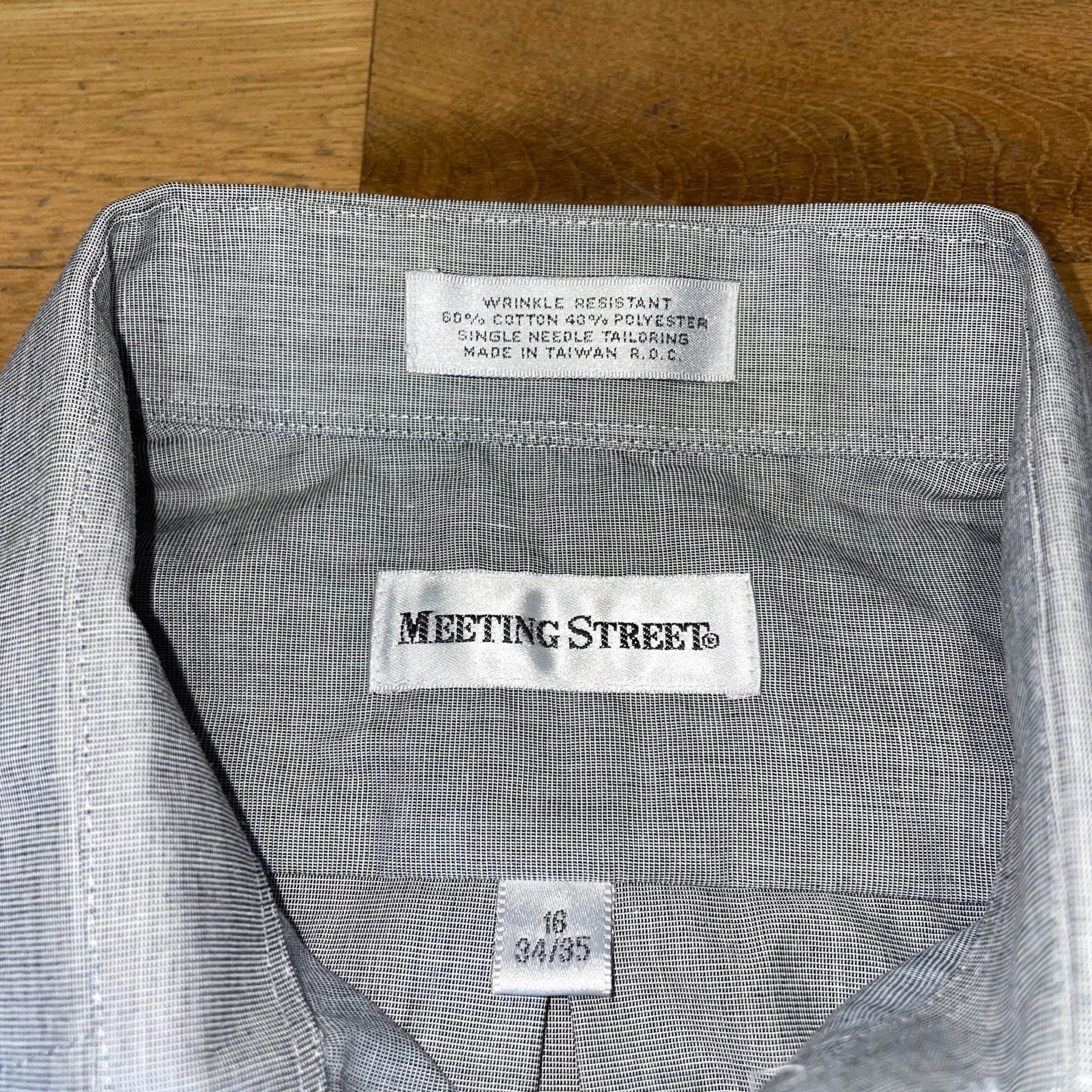 Vintage Meeting Street Men's Long Sleeve Shirt Elegant Size .l Size US L / EU 52-54 / 3 - 2 Thumbnail