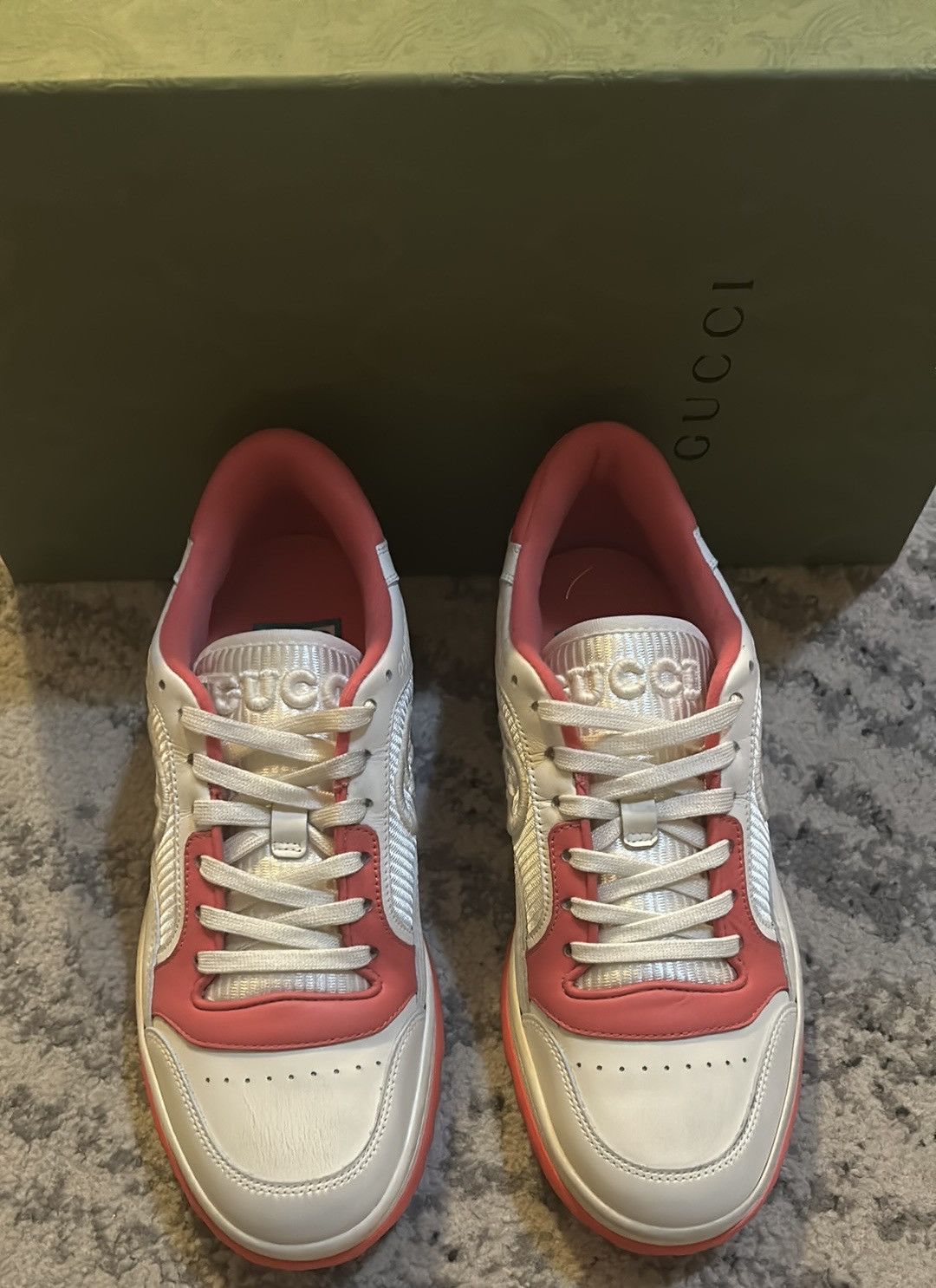Gucci Gucci MAC70 Pink Off White Sneakers Size US 8.5 / IT 38.5 - 4 Thumbnail