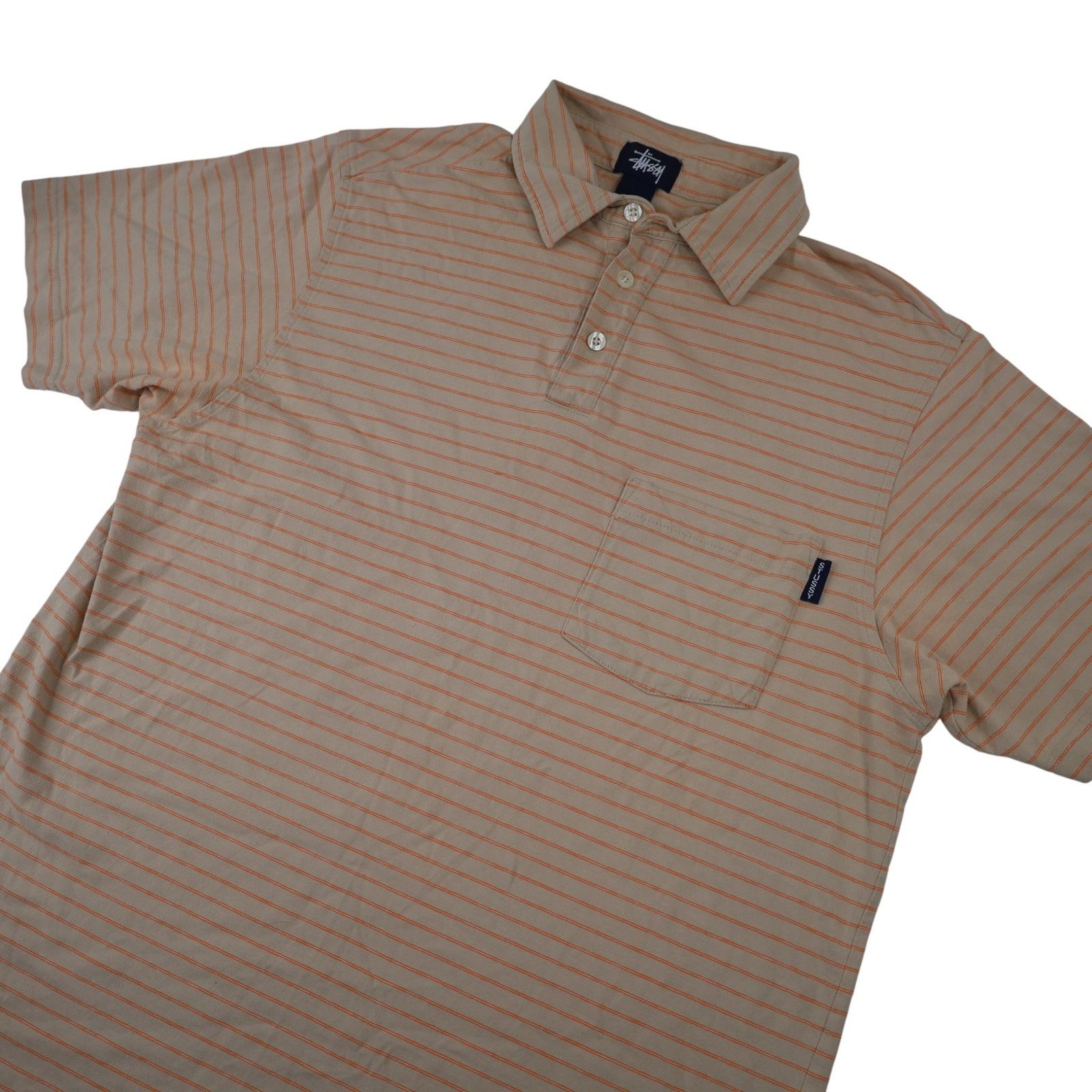 Stussy × Vintage Vintage Stussy Striped Polo Shirt Size US M / EU 48-50 / 2 - 2 Thumbnail