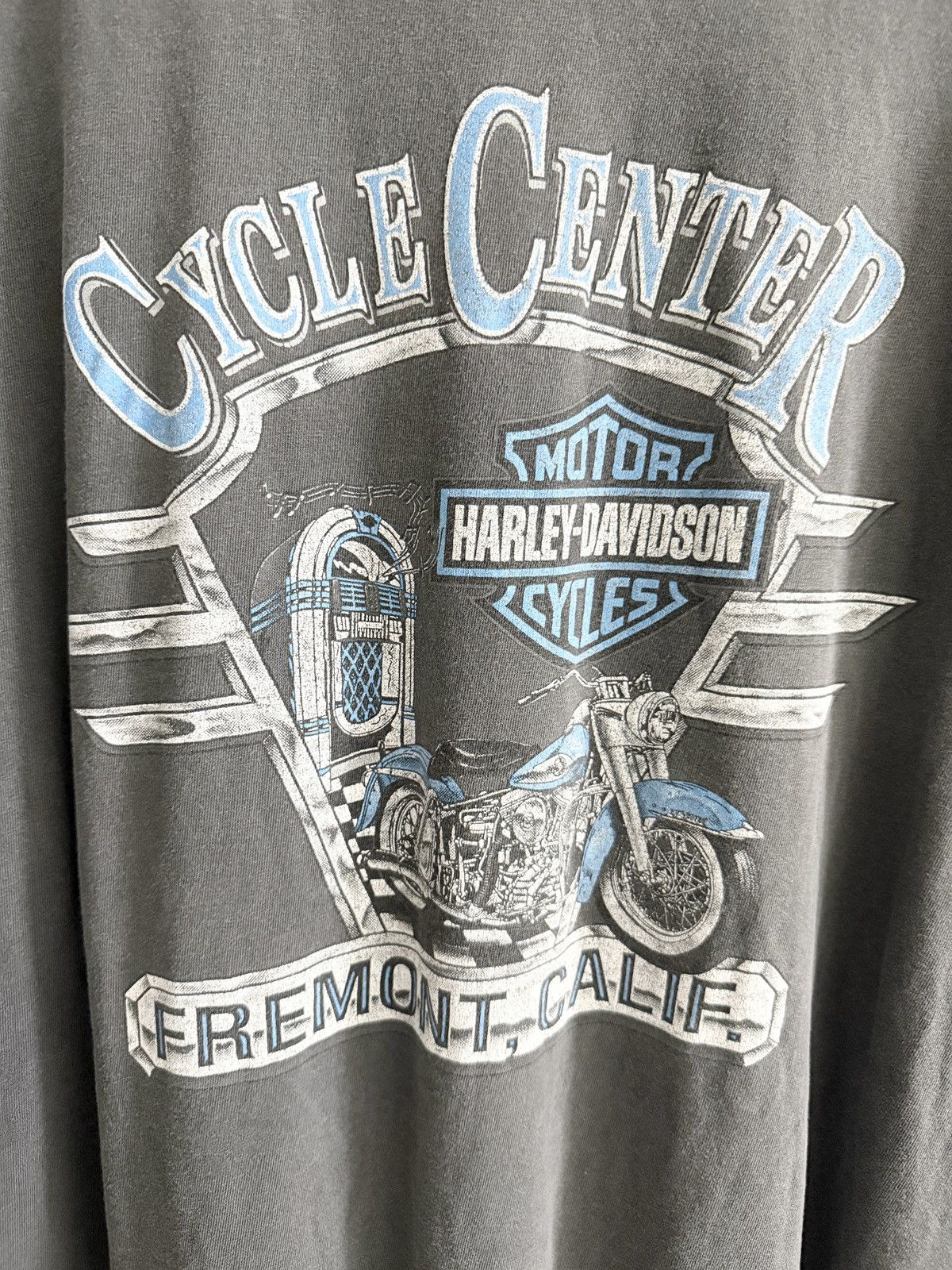 Harley Davidson RARE! 1990s Harley Davidson USA Eagle Distressed Tee Size US XXL / EU 58 / 5 - 4 Thumbnail