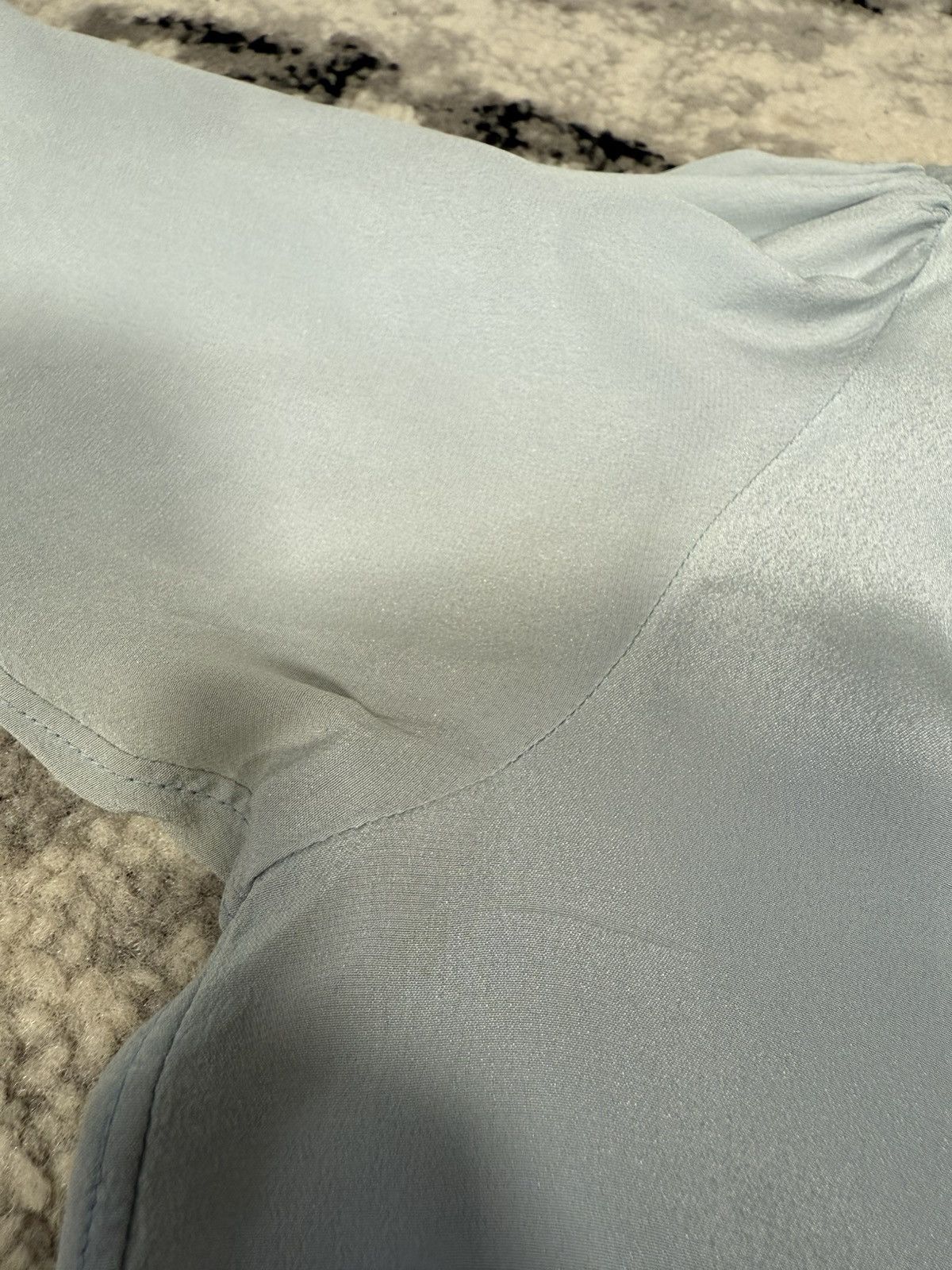 Yves Saint Laurent Rare Vintage 1970s Yves Saint Laurent Pussy Bow Scarf Blouse Size M / US 6-8 / IT 42-44 - 9 Thumbnail