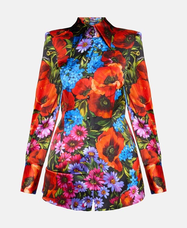 Dolce & Gabbana Long-sleeved blouse Size XXL / US 16-18 / IT 52-54 - 1 Thumbnail