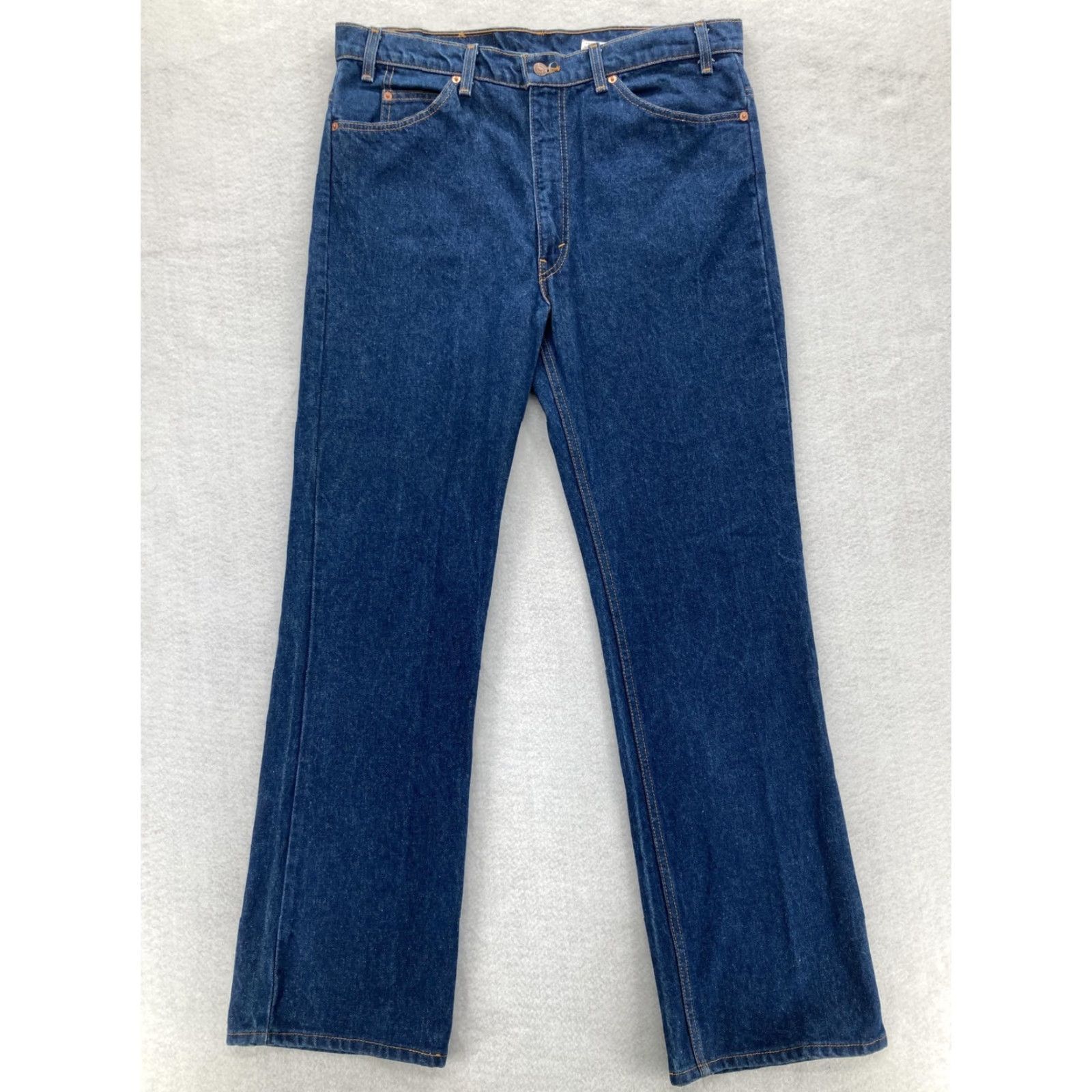 Levi's VINTAGE Levis 517 Jeans Mens 38x32 Blue Denim Bootcut Made in USA Orange Tab 90s Size US 38 / EU 54 - 2 Thumbnail