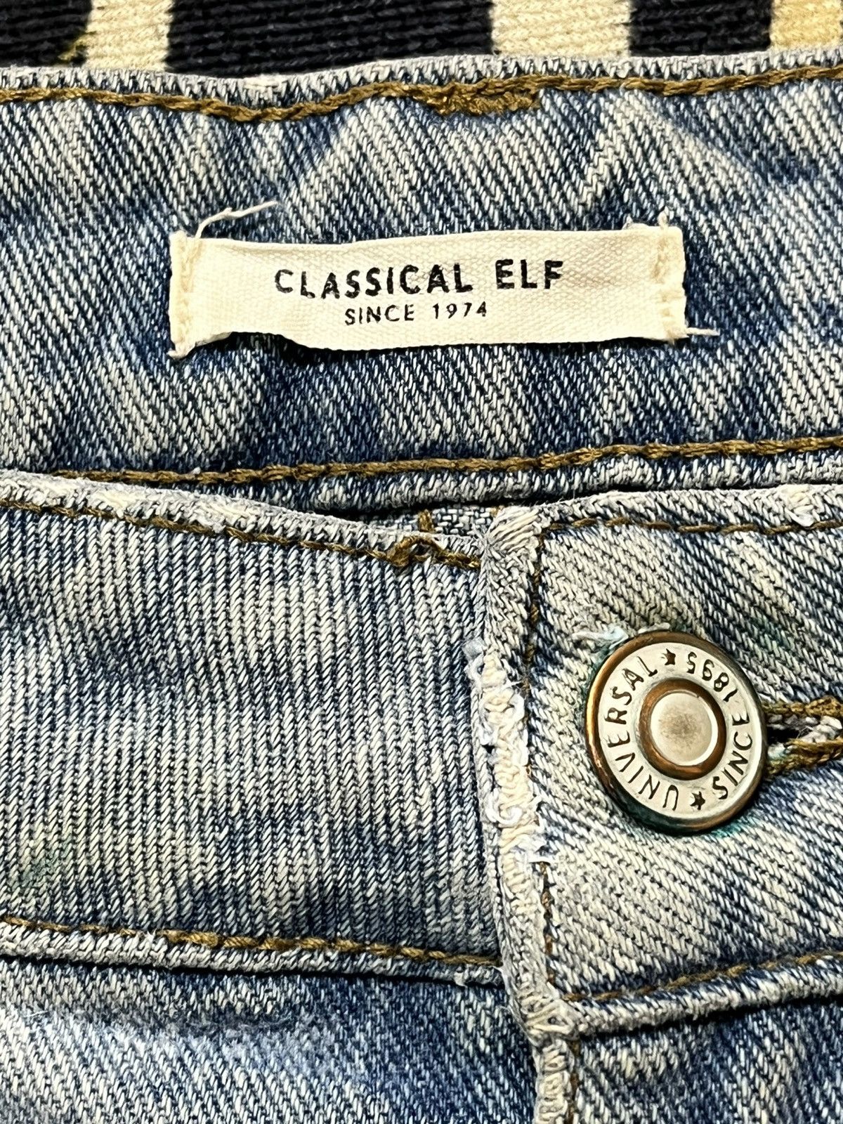 JB Classics Vintage Classic Elf Baggy Wide Leg Skater Oily Denim Size US 30 / EU 46 - 8 Thumbnail
