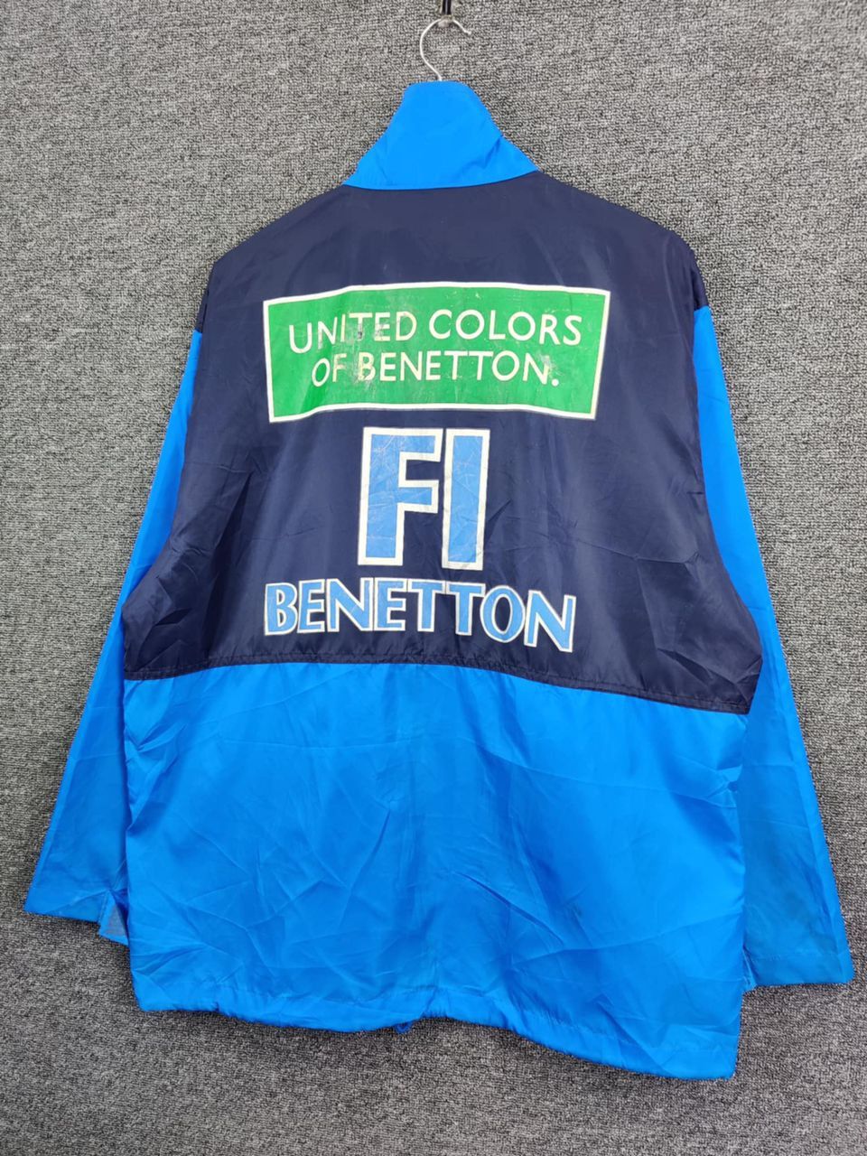 Benetton Vintage Benetton Formula 1 Big Logo Coach Jacket Size US XL / EU 56 / 4 - 2 Thumbnail