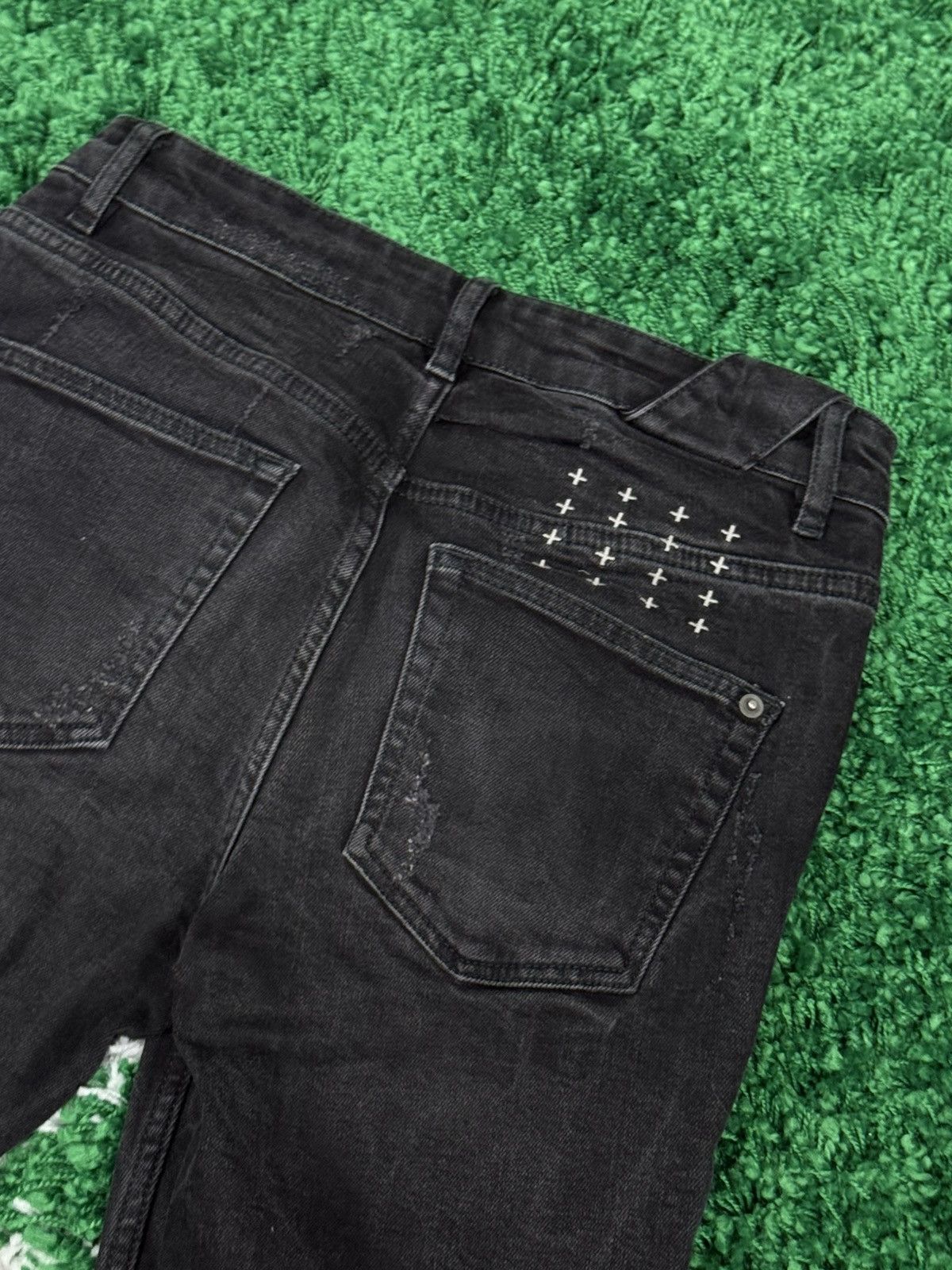 Ksubi Ksubi Black Boneyard Denim Jeans Sz. 29 Distressed Grunge Size US 29 - 3 Thumbnail