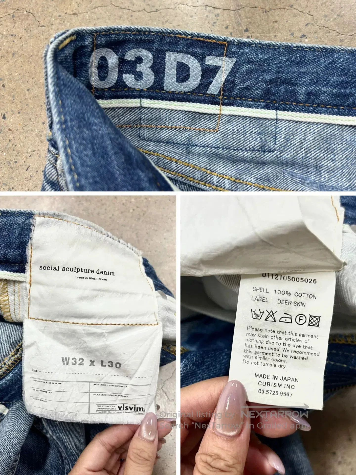 Visvim vintage visvim social sculpture damaged denim pants. Size US 32 / EU 48 - 9 Thumbnail