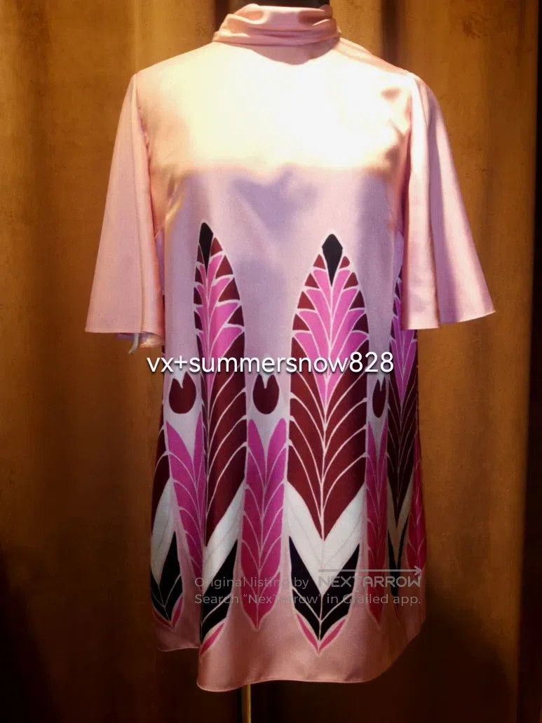 Valentino Valentino Printed twill short-sleeved silk shirt dress Size S / US 4 / IT 40 - 3 Thumbnail