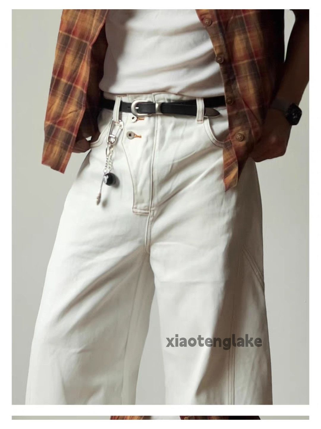 Jean xz utility loose baggy yuppie flared wide Leg jeans Size US 28 / EU 44 - 4 Thumbnail