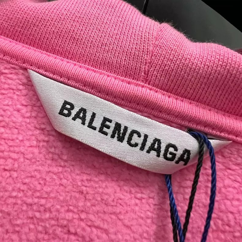 Balenciaga Balenciaga Pink Small Logo Hoodie Size US M / EU 48-50 / 2 - 3 Thumbnail