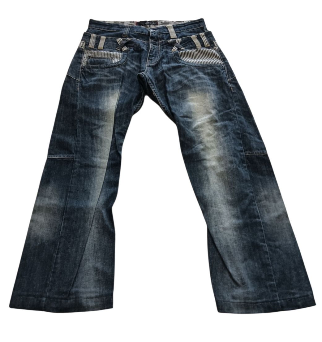 Other Dominate Double Waist Distressed Jeans Size US 32 / EU 48 - 4 Thumbnail