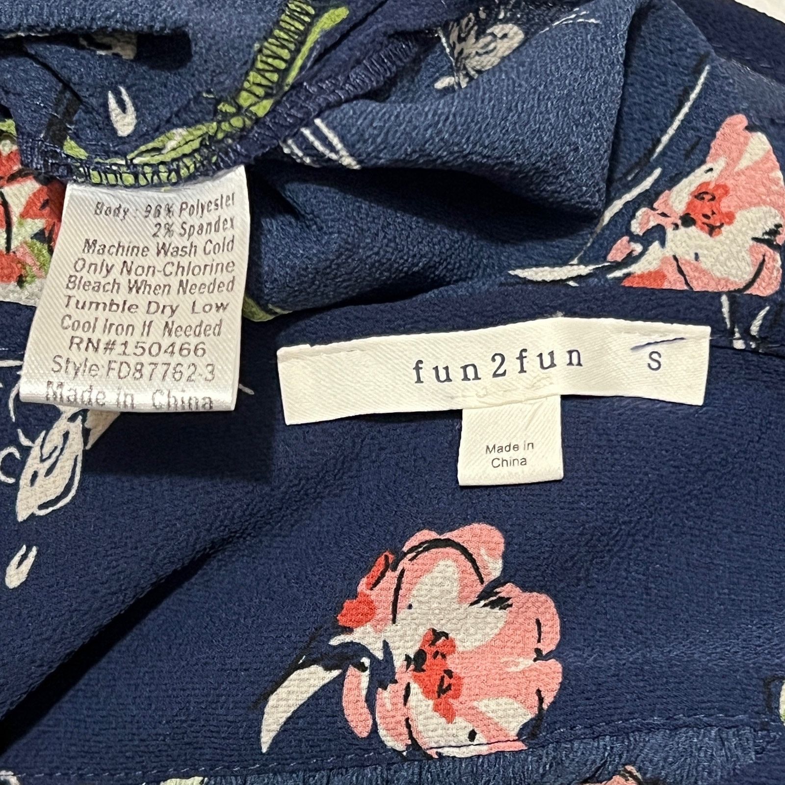 Other Kenmore Split Neck Blouse - Stitch Fix 3/4 Sleeve Floral Top Size S / US 4 / IT 40 - 8 Thumbnail