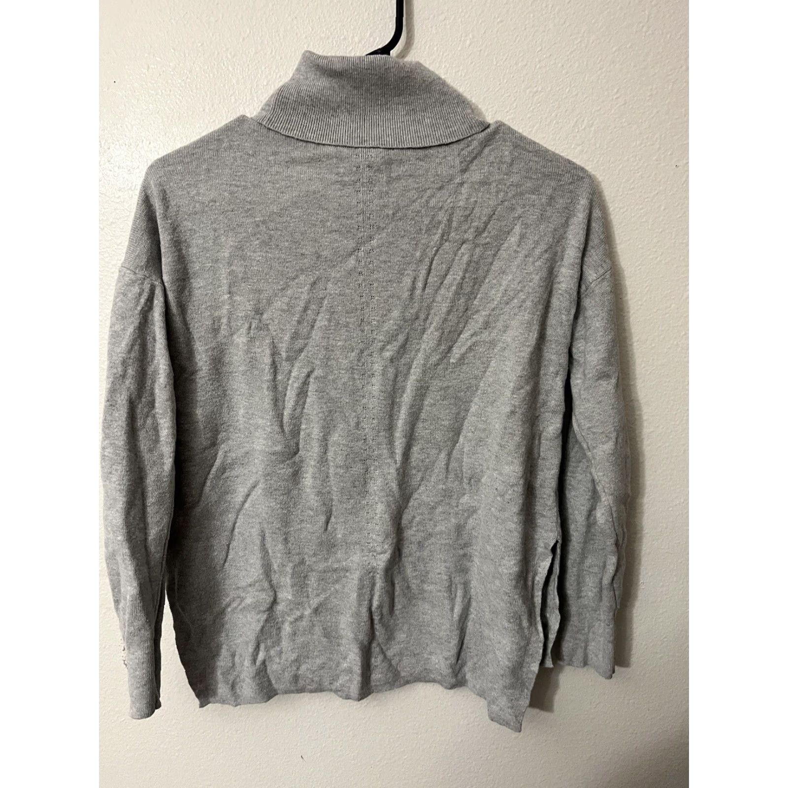 Banana Republic Banana Republic Cotton Blend Knit Turtleneck Sweater Size Petite XS Gray Knit Style Pullover Women's Regular Casual Office Size XS / US 0-2 / IT 36-38 - 3 Thumbnail