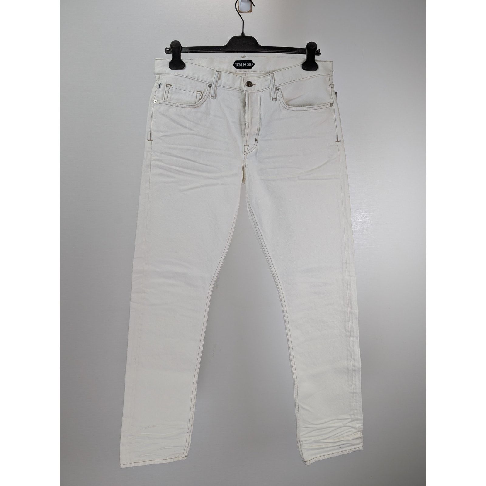 Tom Ford o1rshd1 Denim Slim Jean in White Size US 36 / EU 52 - 9 Thumbnail