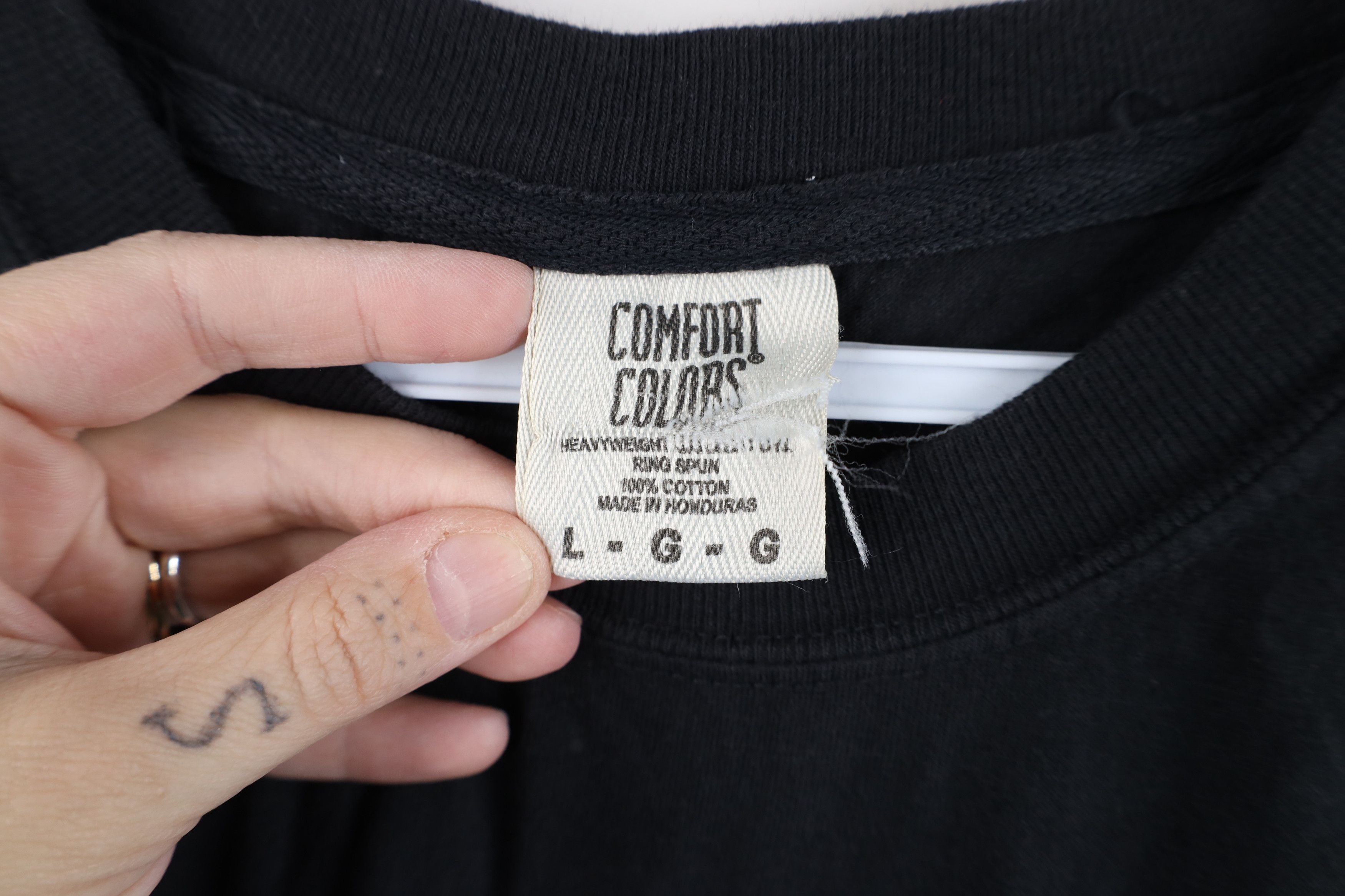Vintage Vintage Streetwear Blank Short Sleeve T-Shirt Black Cotton Size US L / EU 52-54 / 3 - 7 Thumbnail