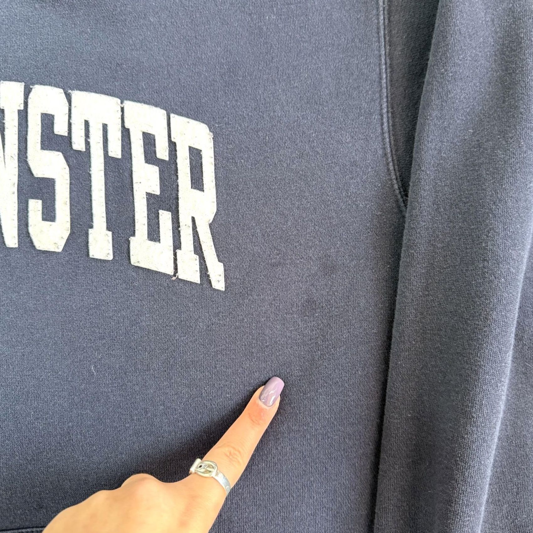 Vintage Westminster Hoodie Mens L Blue Fleece MSP EIGHTY8 College Graphic Sweatshirt Size US L / EU 52-54 / 3 - 3 Thumbnail