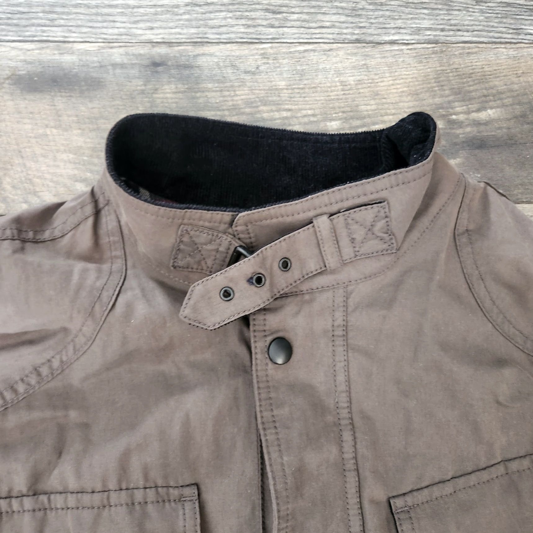 Banana Republic Banana Republic Field Jacket Mens L Water Resistant Canvas Corduroy Barn Chore Green Military Jacket Mens L Size US L / EU 52-54 / 3 - 6 Thumbnail