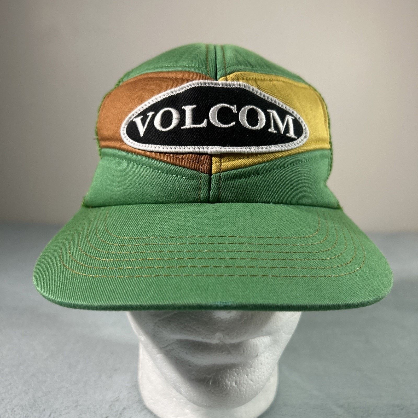 Volcom Volcom 6 Panel Mesh Trucker Hat Mens Snap Retro Granola VTG Size ONE SIZE - 2 Thumbnail