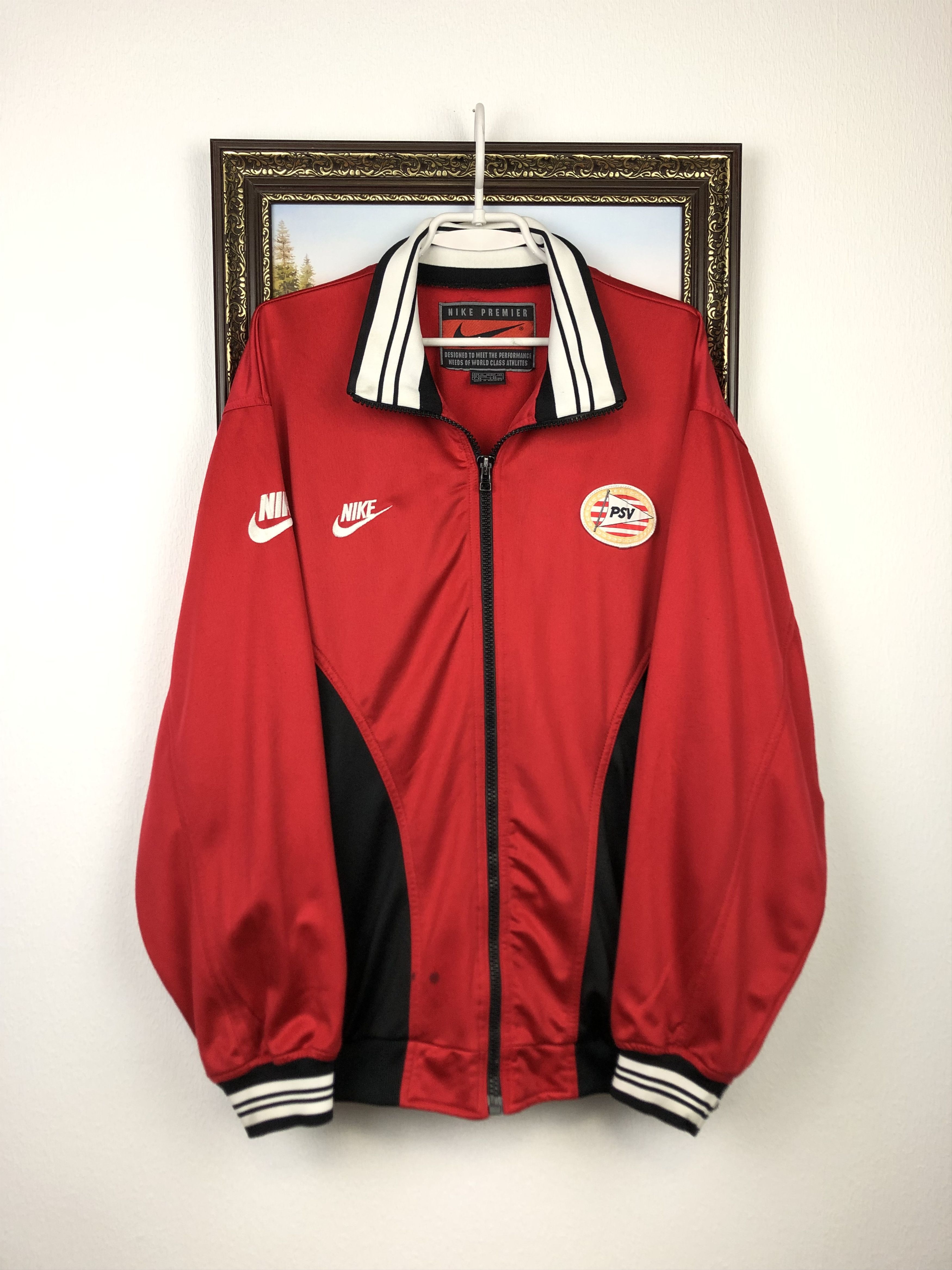 Nike Vintage 90's Nike PSV Eindhoven Football Jacket Soccer Track Size US XL / EU 56 / 4 - 1 Thumbnail