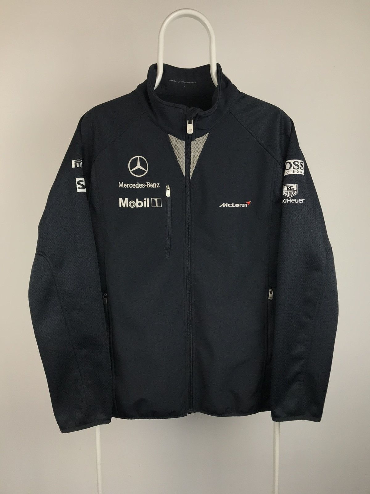 Malcolm McLaren Mercedes Benz Racing Mercedes Benz McLaren F1 Soft Shell Jacket Formula Hugo Boss Grailed