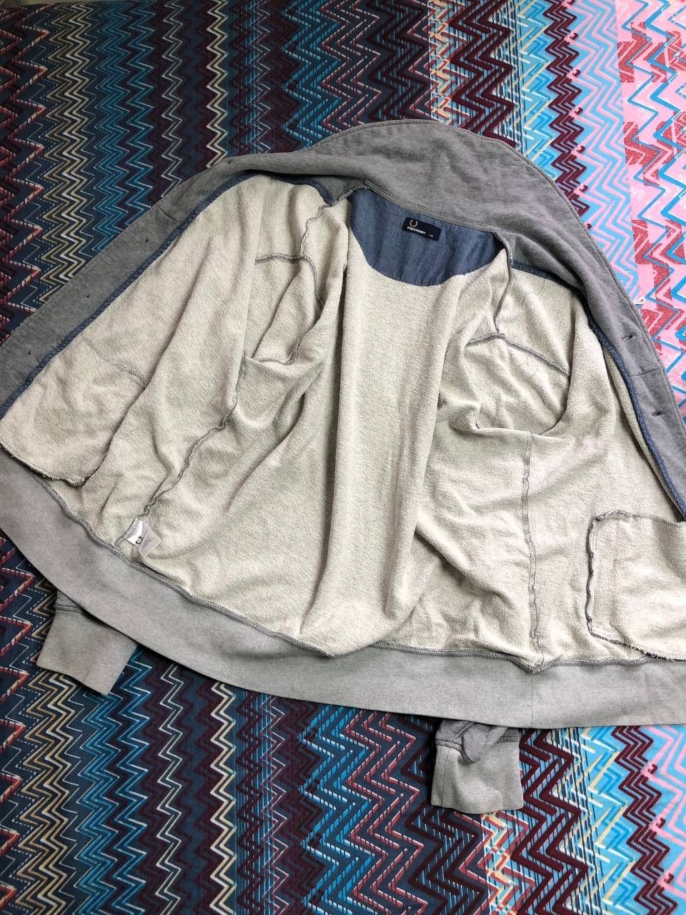 Fred Perry × Vintage Fred Perry cardigan knit sweater 90s Size US XXL / EU 58 / 5 - 8 Thumbnail
