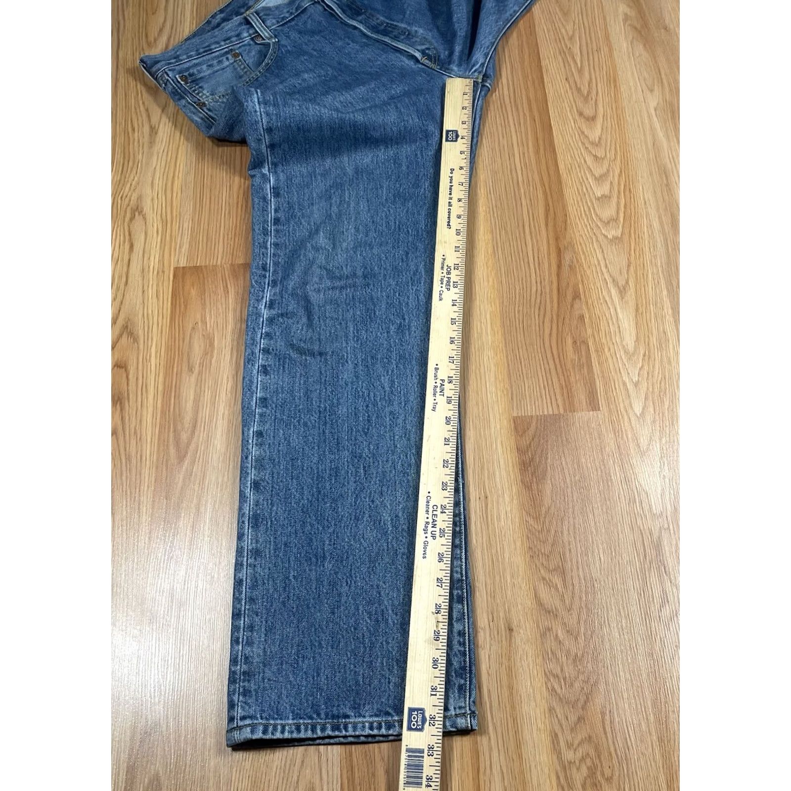 Levi's LEVI'S 501 Straight Leg Jeans Men’s 38Wx32L Blue Denim Button Fly 100% Cotton Size US 38 / EU 54 - 7 Thumbnail