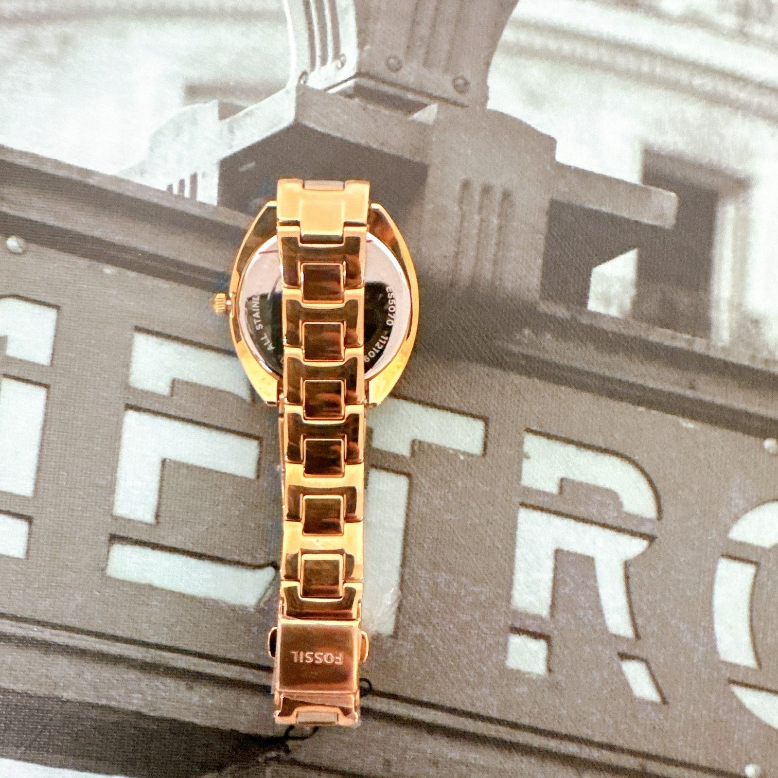 Fossil Fossil ES5070 Gabby Three-Hand Date Stainless Steel Watch Size ONE SIZE - 4 Thumbnail