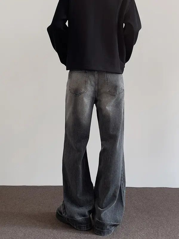 VIBE Gray Wide Leg Jeans Size US 32 / EU 48 - 4 Thumbnail